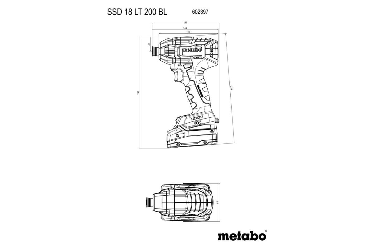 Pack de 2 outils sans fil METABO 2 Ah, 2 batteries - 7