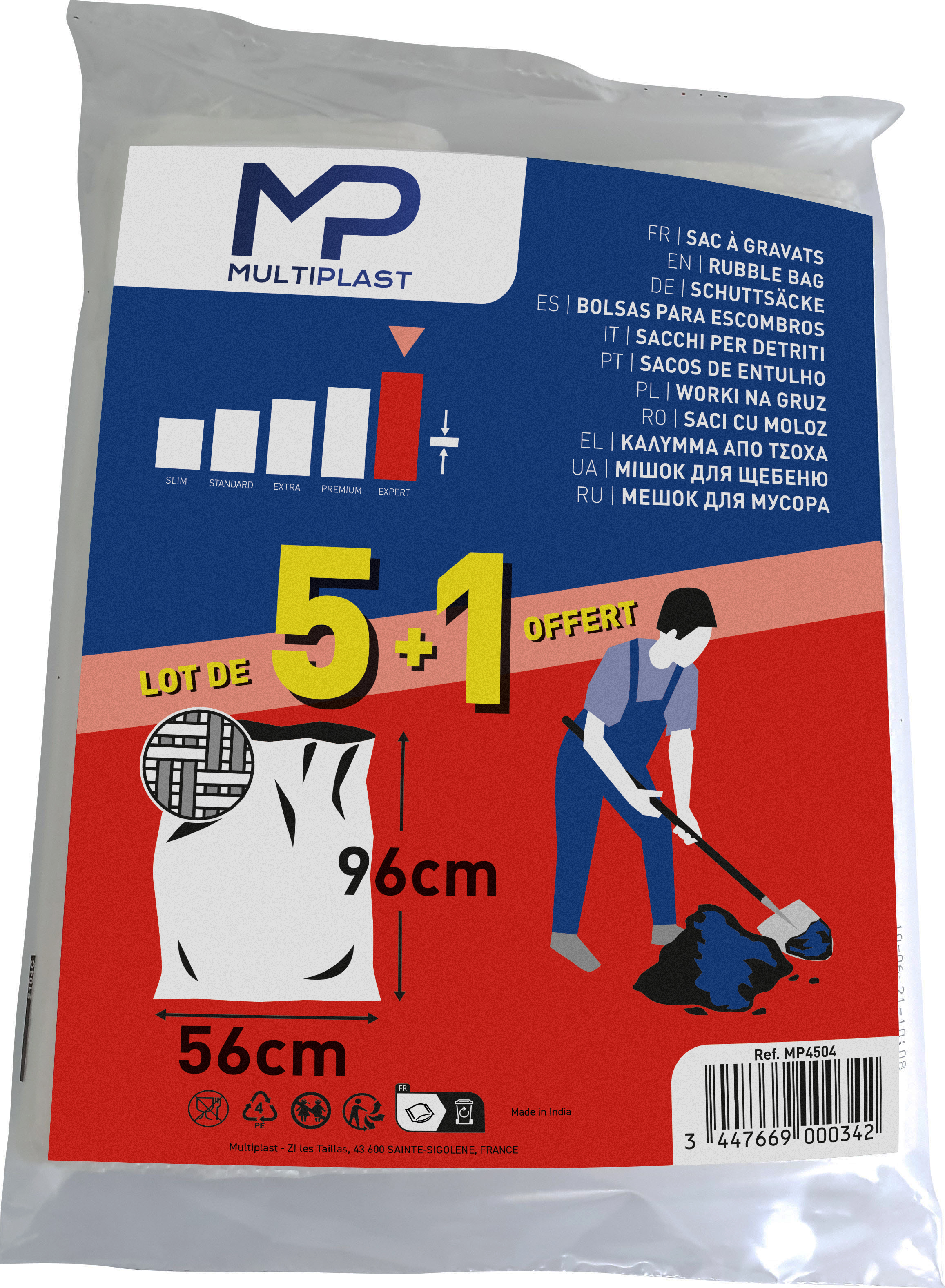 Lot De 6 Sacs à Gravats 50L | Bricorama