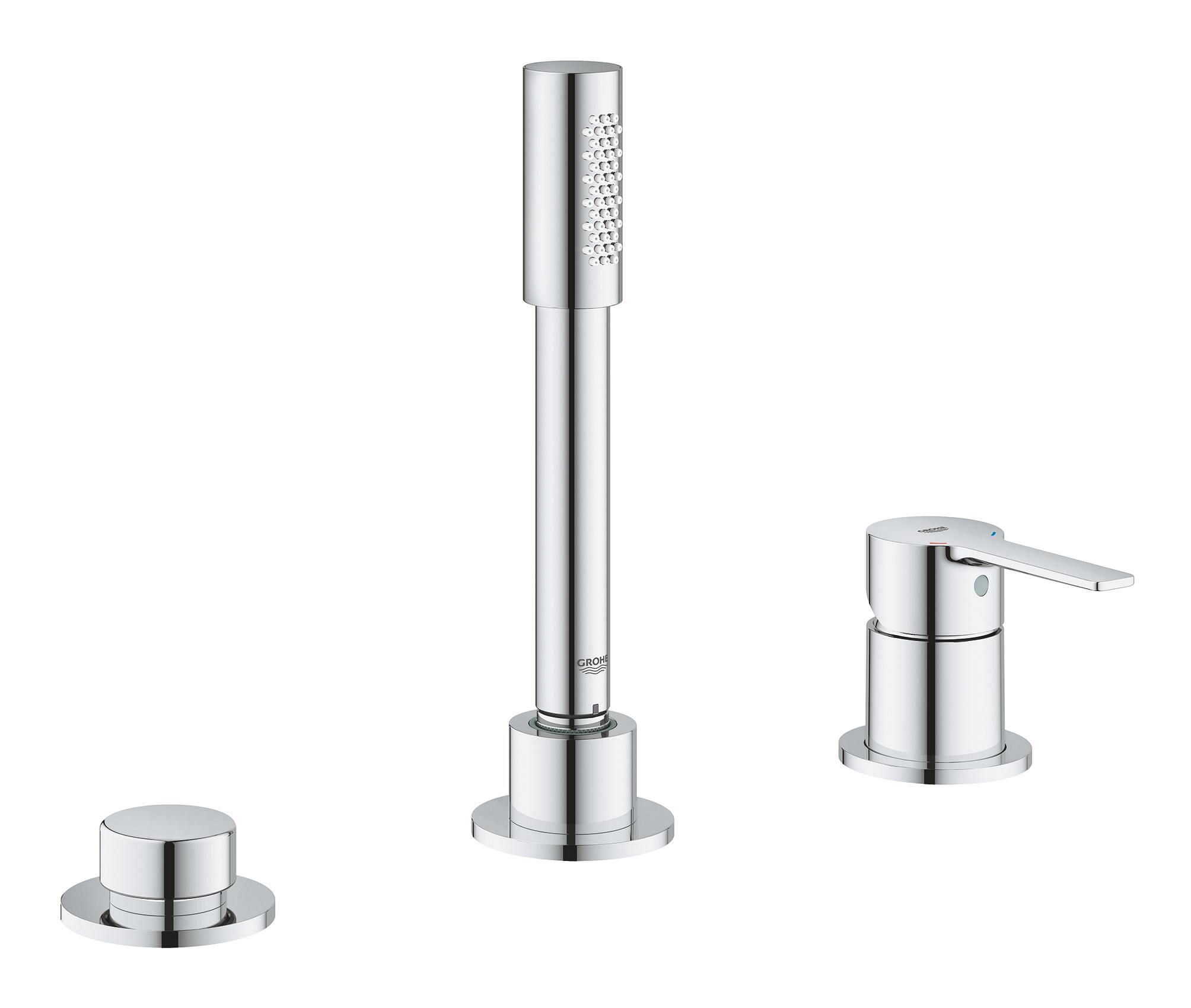 Grohe Rubinetto per vasca getto laminare cristallino Lineare cromo