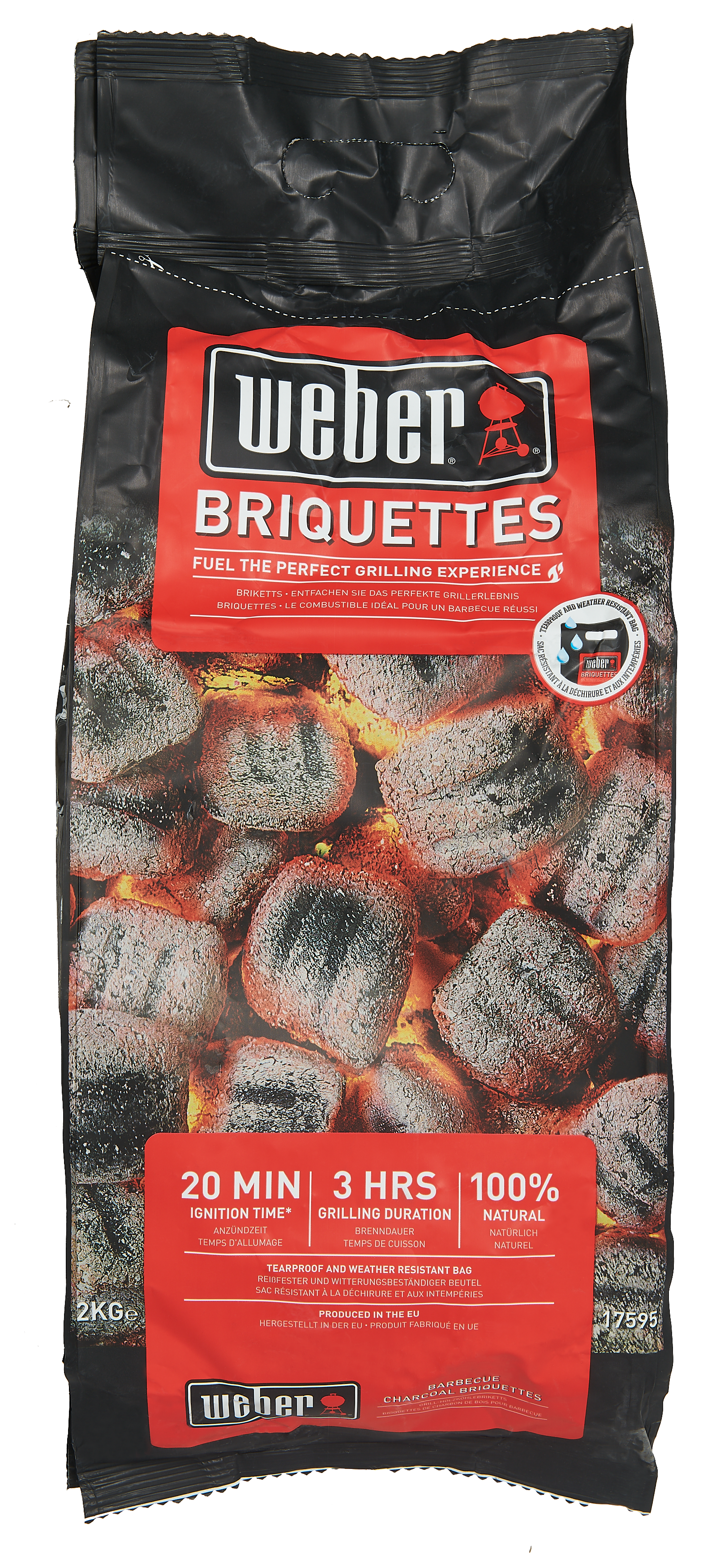 Chimenea de encendido WEBER con briquetas incluidas - 6