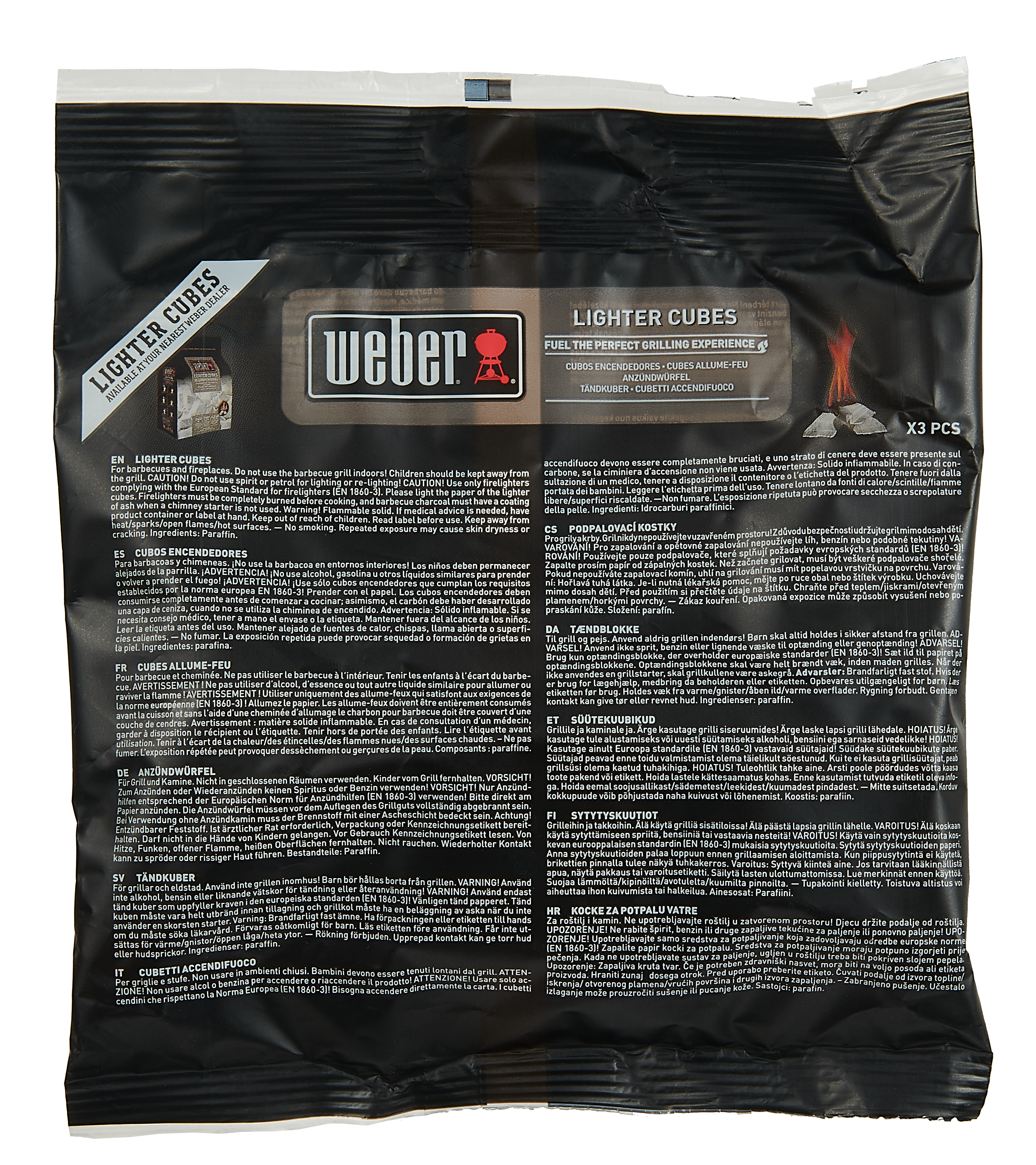 Chimenea de encendido WEBER con briquetas incluidas - 5