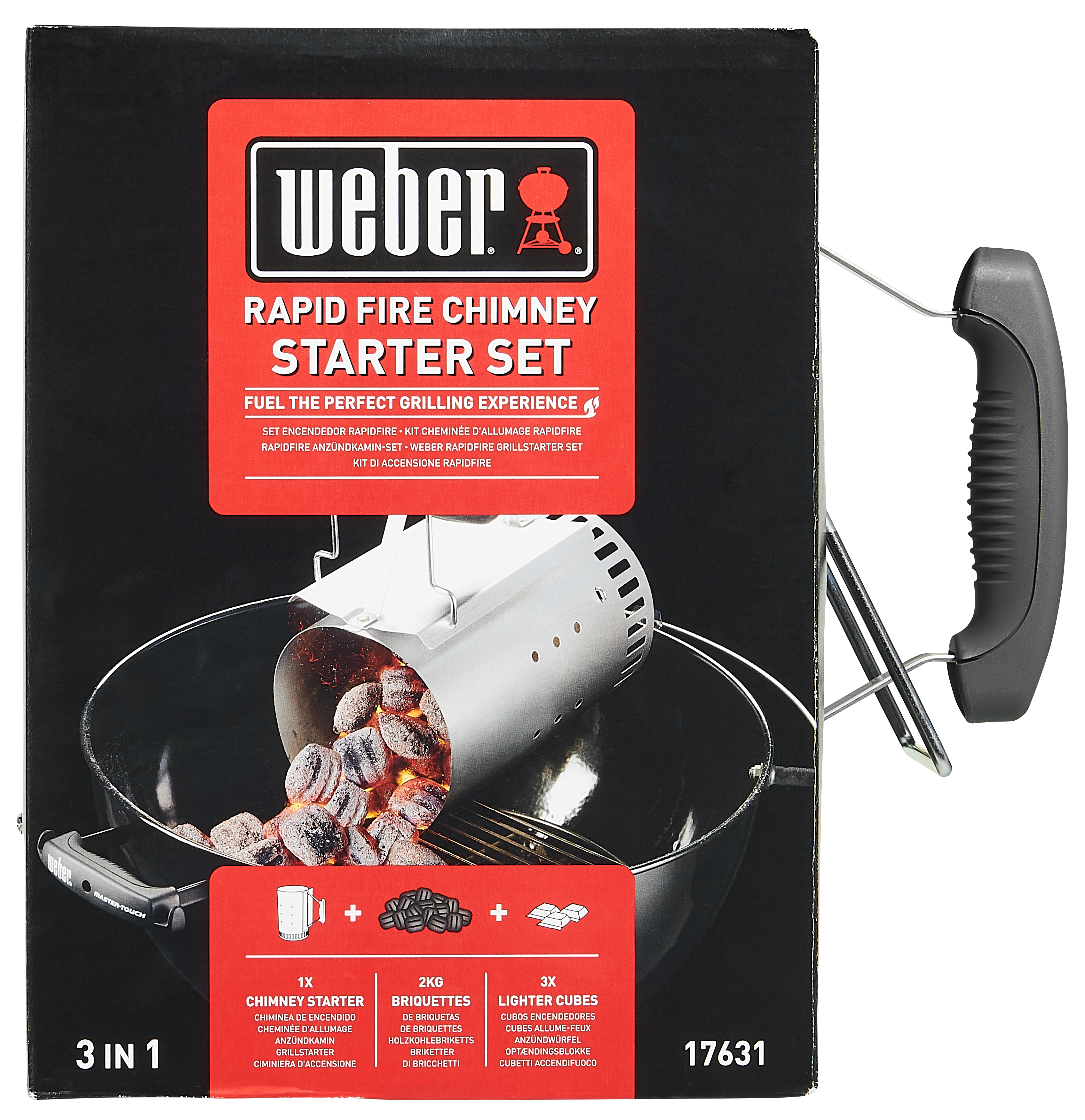 Chimenea de encendido WEBER con briquetas incluidas - 13