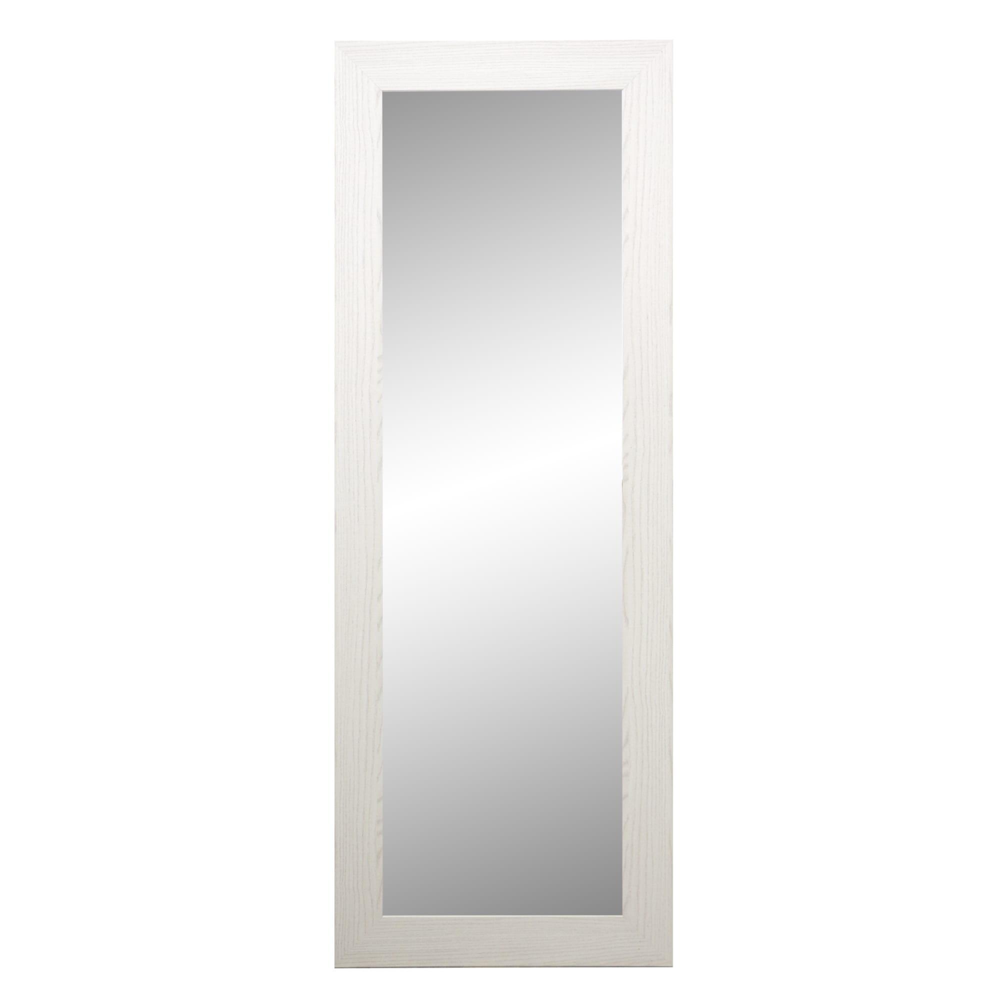 Espejo enmarcado rectangular promo blanco 40 x130 cm