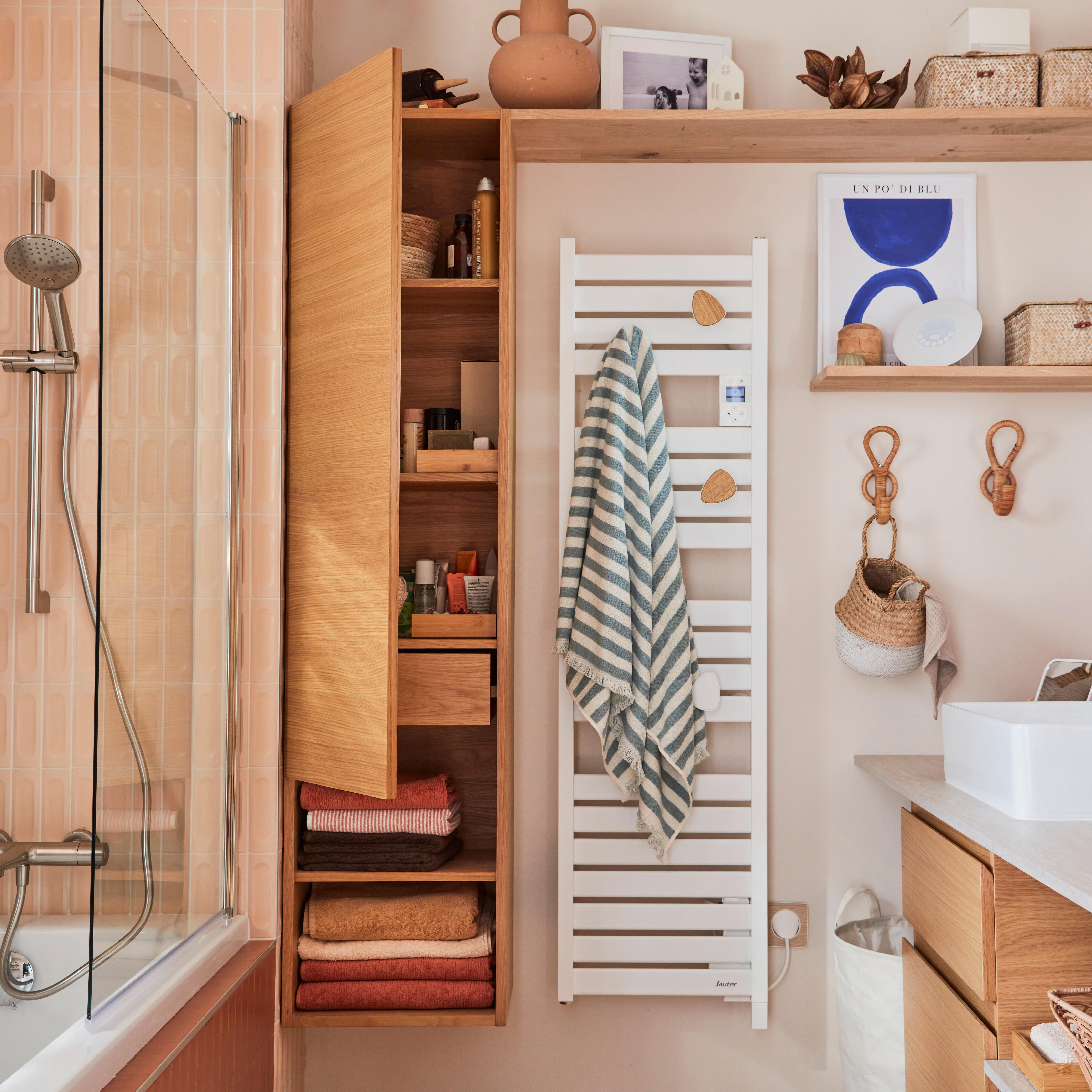 Colonne l.40 x H.165 x P.32 cm placage chêne Natural - 4