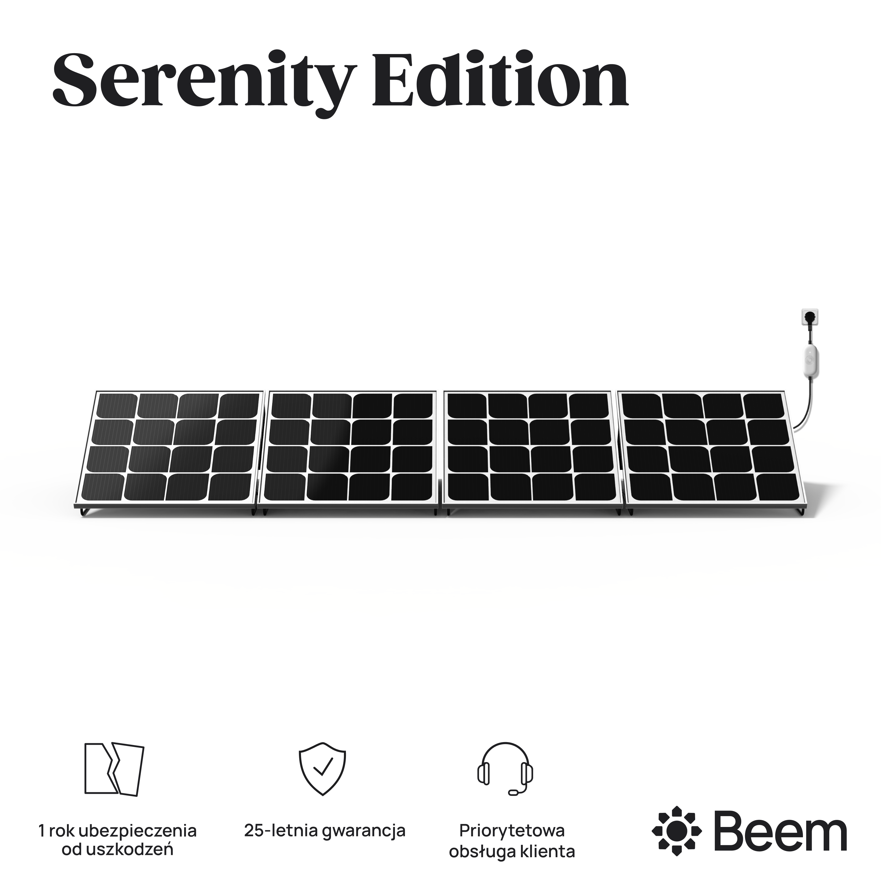 Zestaw rozszerzający paneli fotowoltaicznych 420Wc naziemny do Beem Kit Serenity Edition - 6