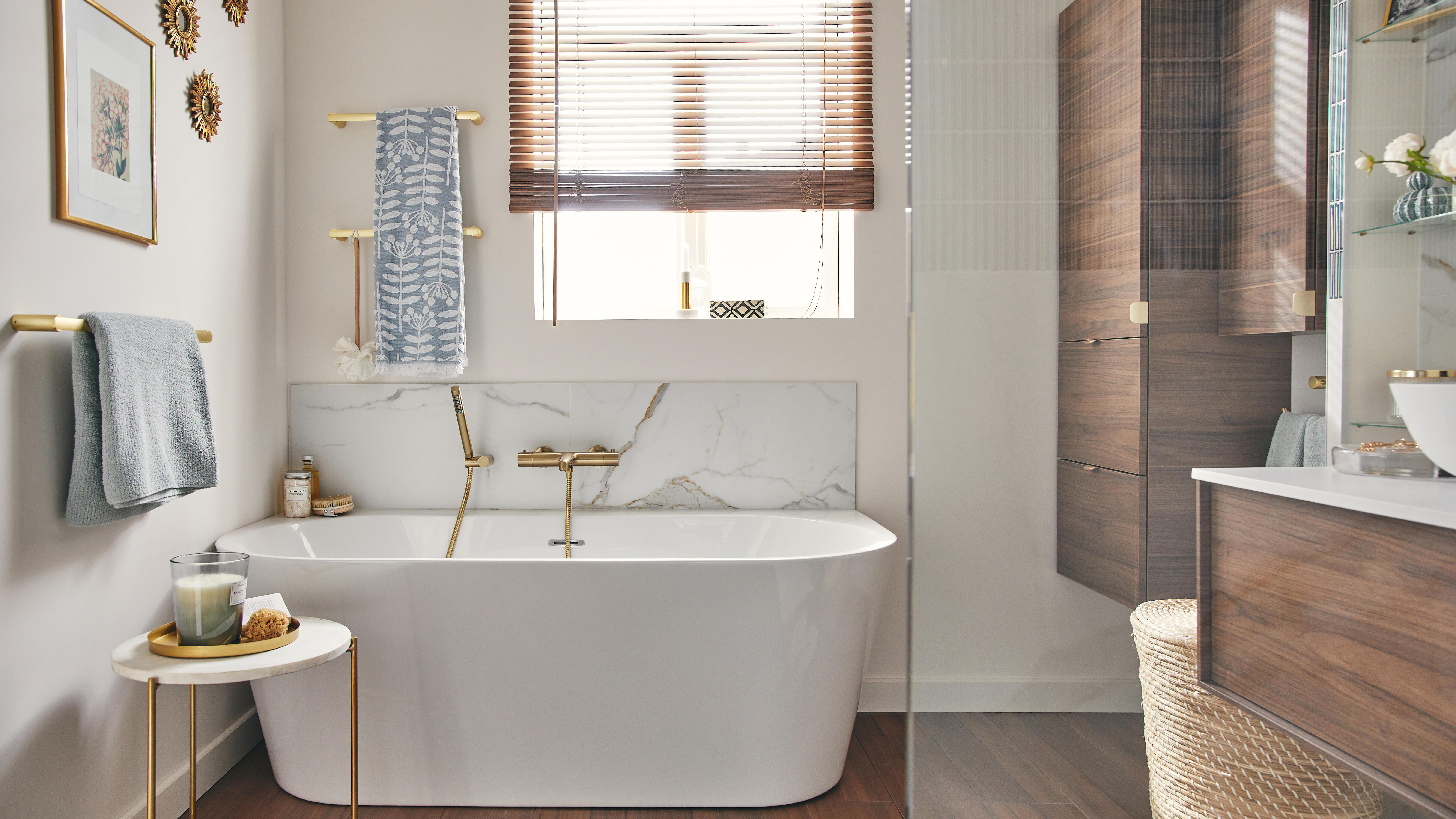 Grifo de bañera termostático ESSEBAGNO envol oro satinado Antical Latón - 4