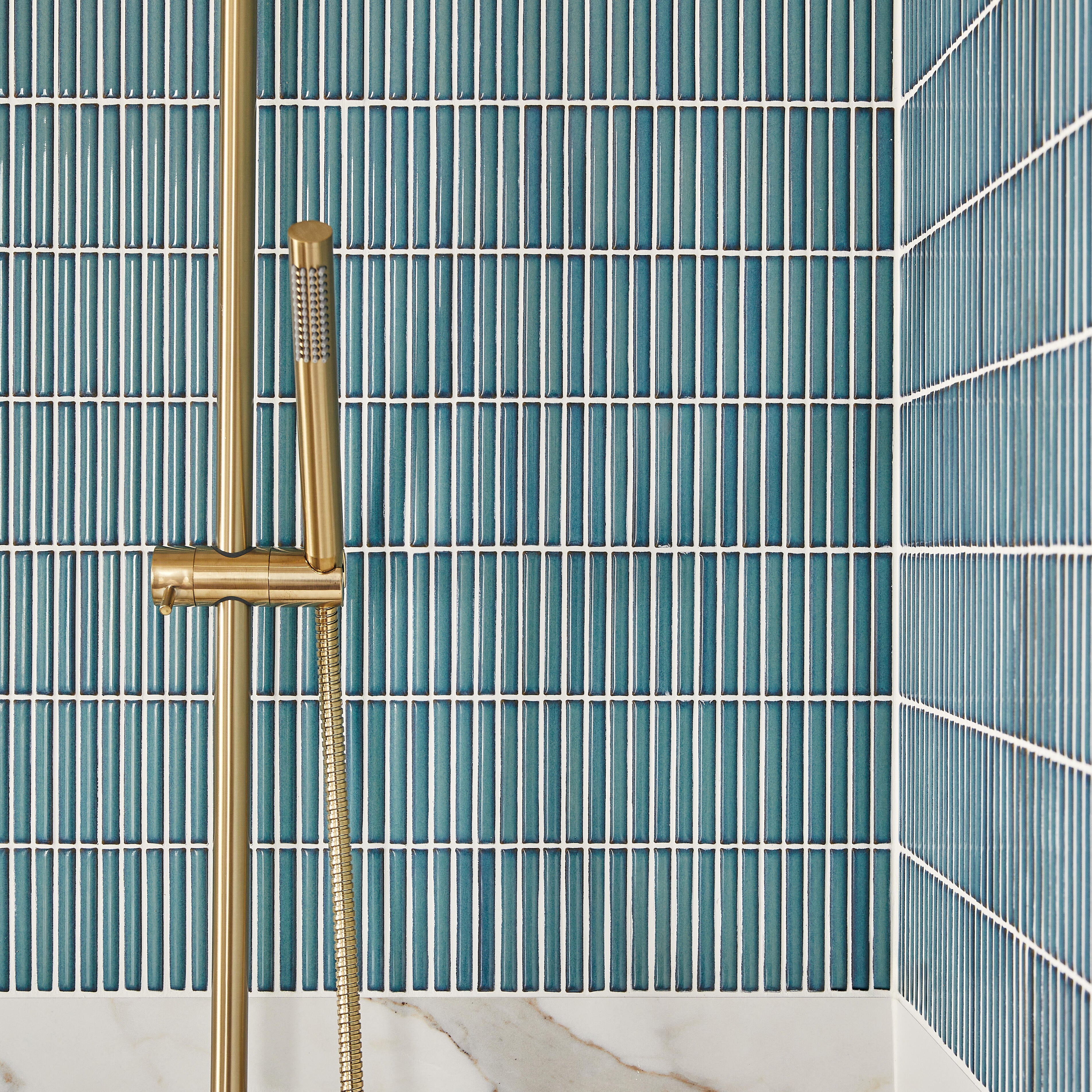 Columna de ducha termostática ESSEBAGNO Envol oro cepillado - 3