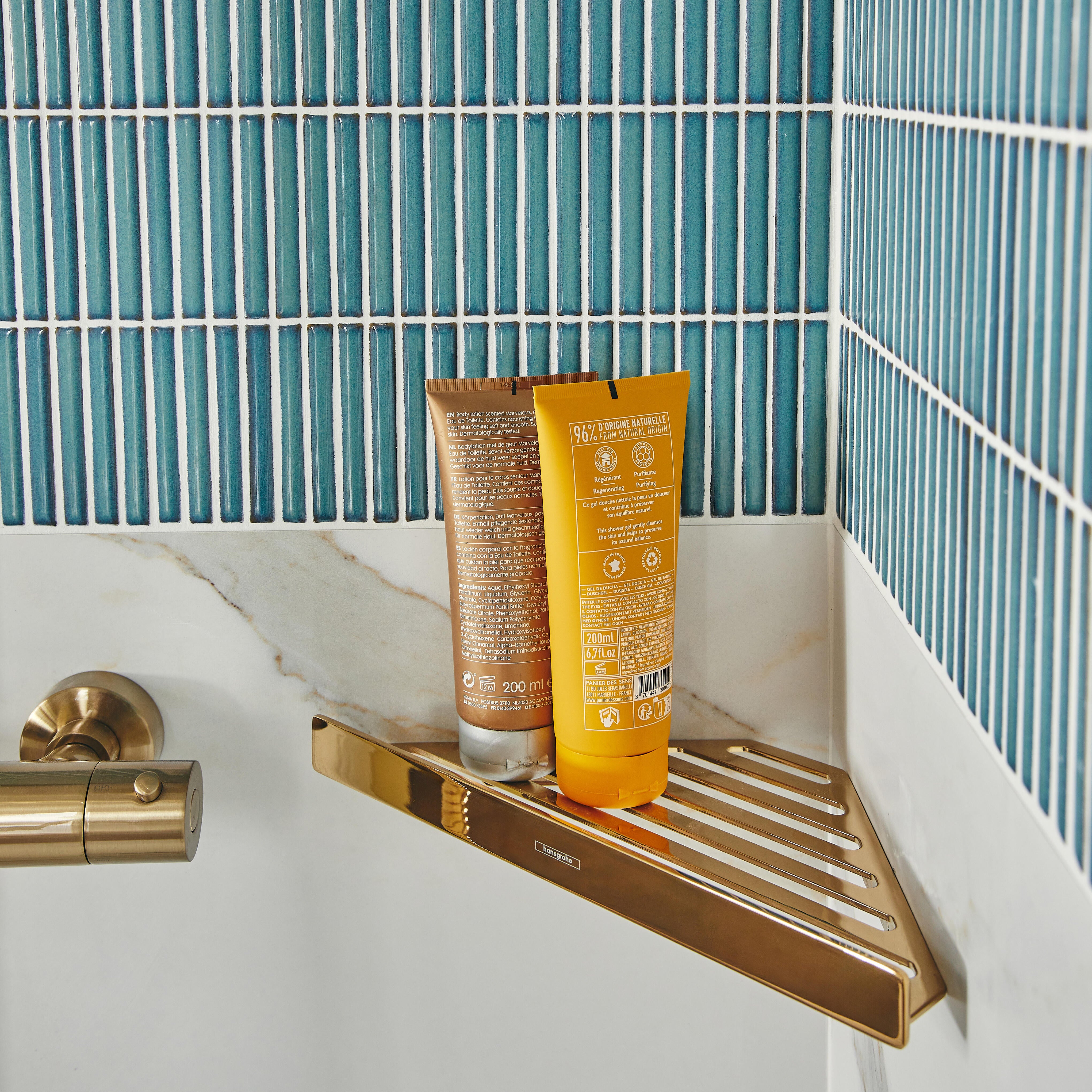 Etagère de salle de bains à visser / à percer zinc addstoris HANSGROHE - 4