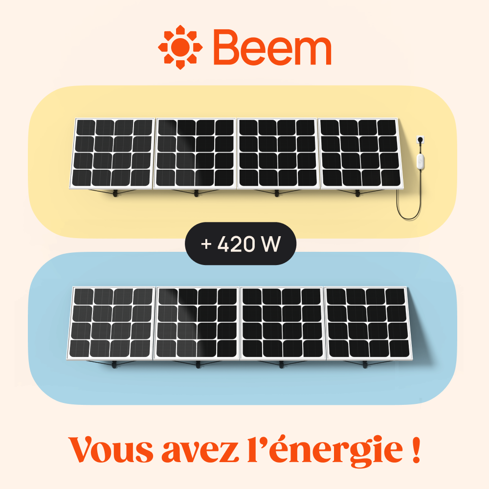 Panneau solaire 
Solaire
Plug and Play 
Beem - 4