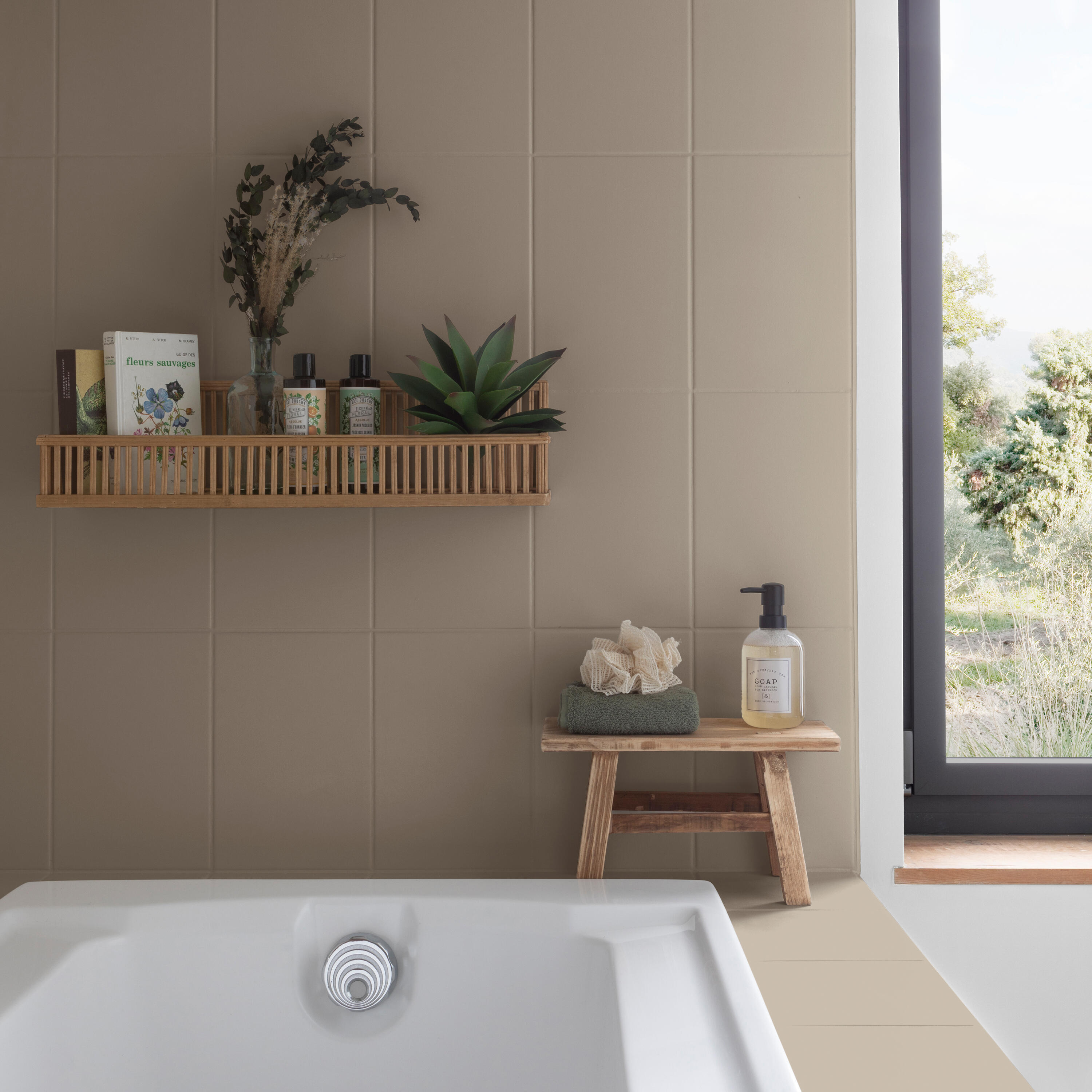 Peinture meuble, carrelage café crème mat V33 Rénovation cuisine et bain 2L - 4