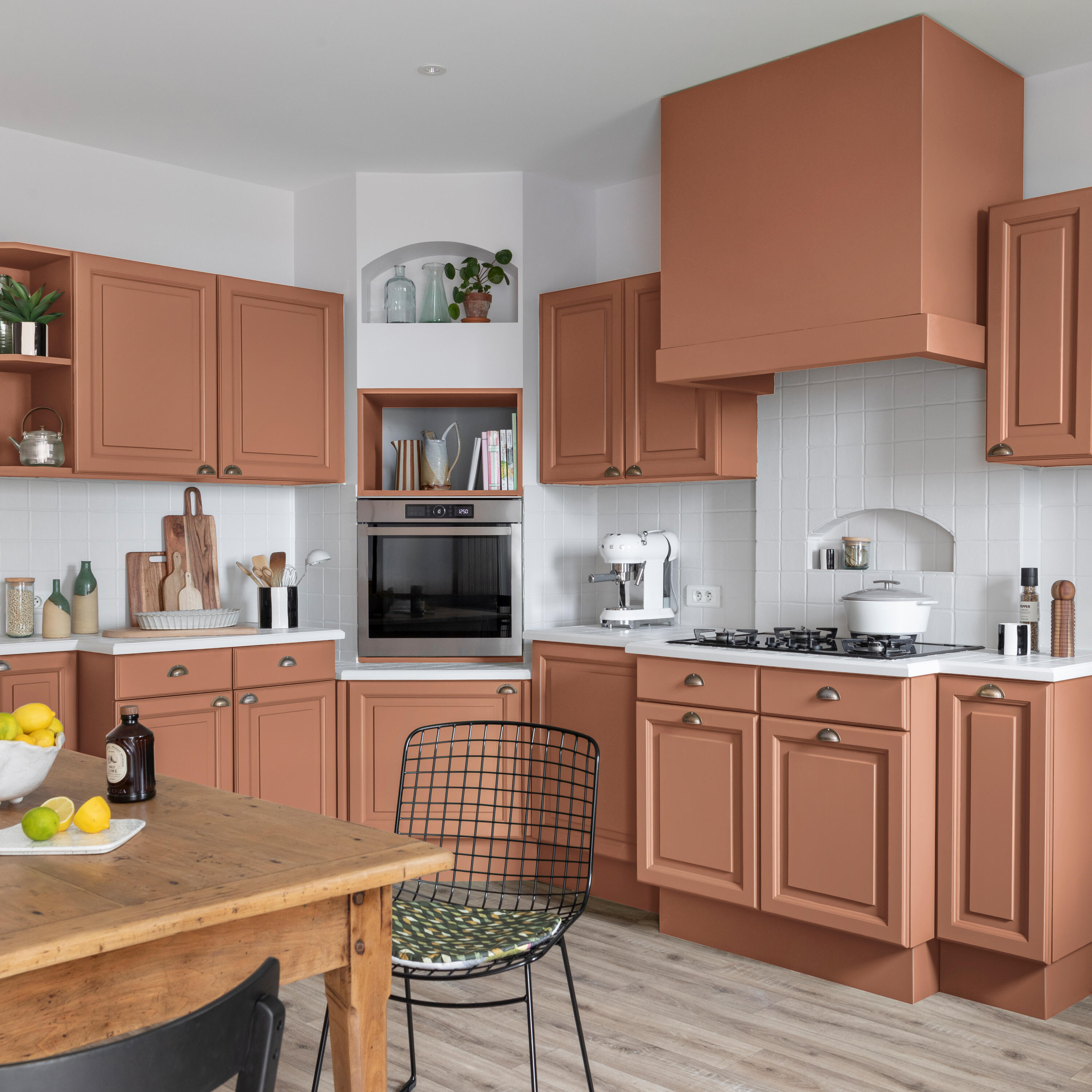 Peinture meuble terracotta satin V33 Rénovation cuisine et bain 0.75l - 3