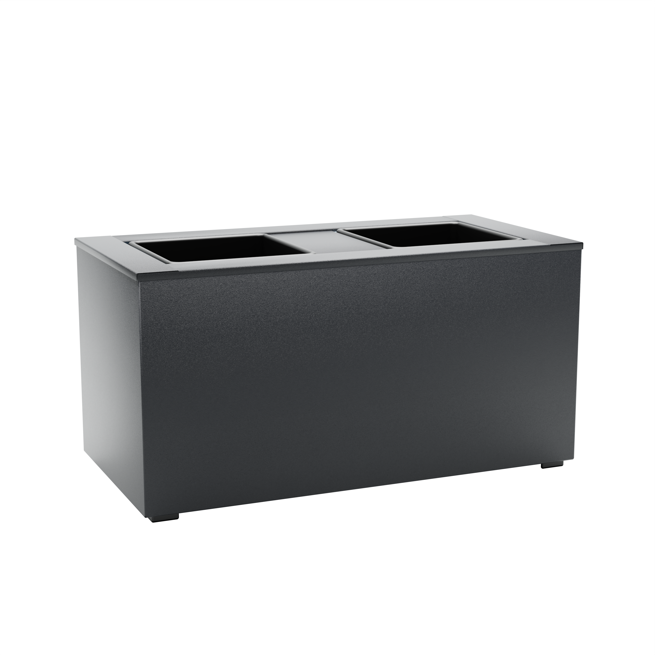 Donica z blachy poliestrowej 60x30x29.6 cm antracytowa Konsport