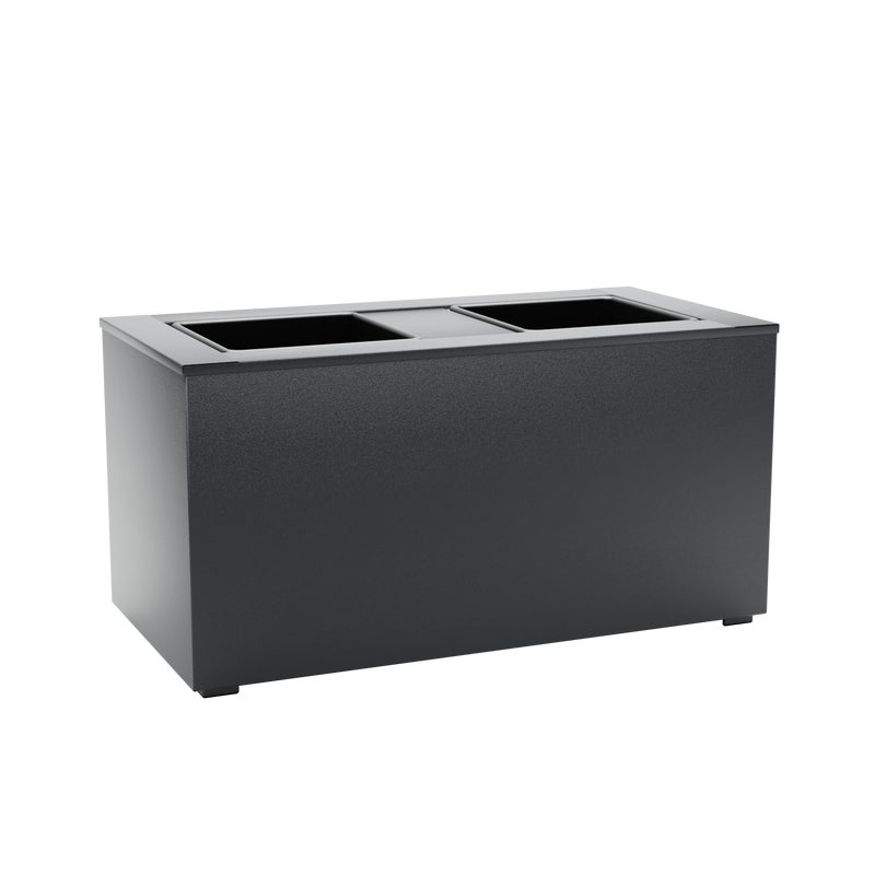 Donica z blachy poliestrowej 60x30x29.6 cm antracytowa Konsport