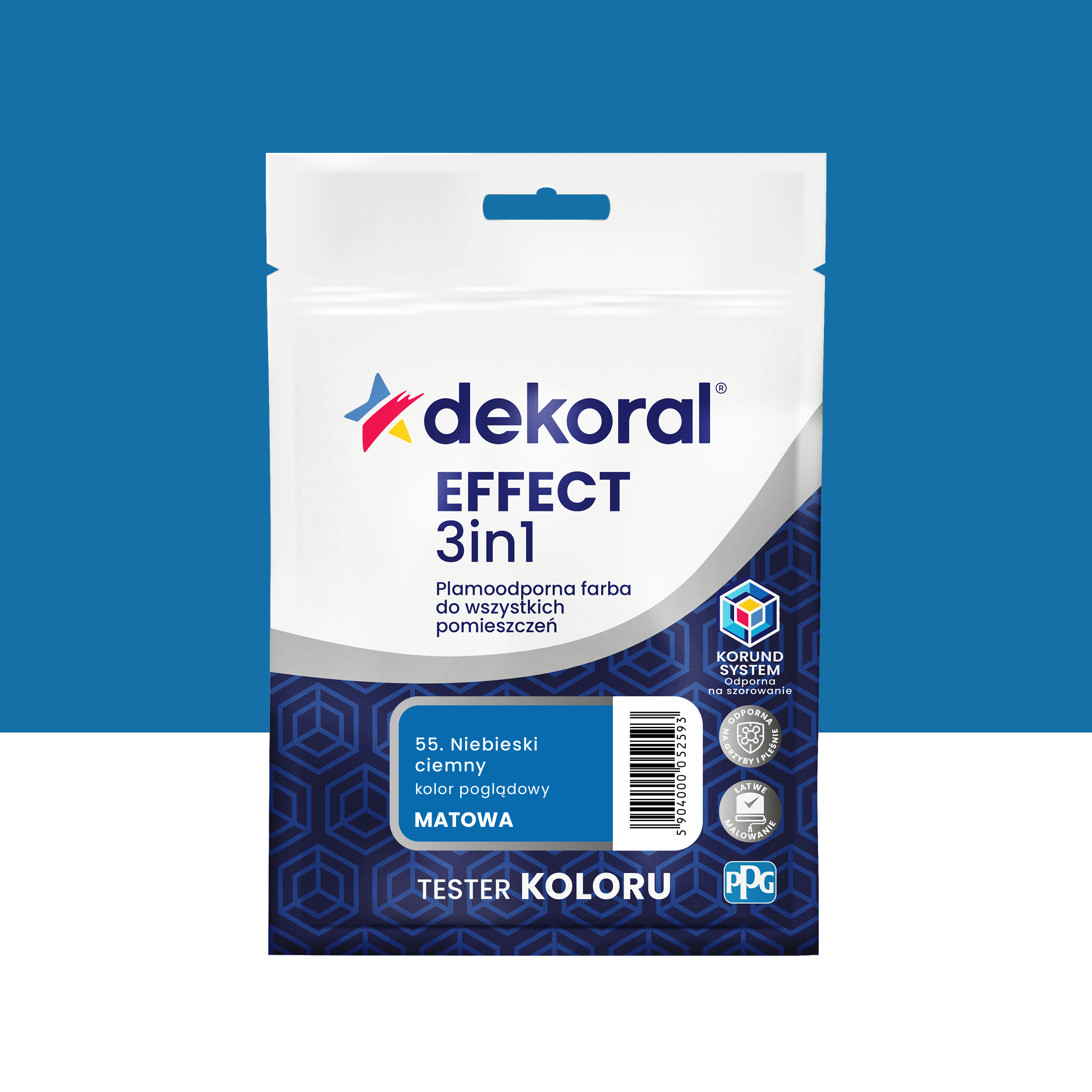 Tester farby Dekoral Effect 3w1 Niebieski ciemny 40 ml
