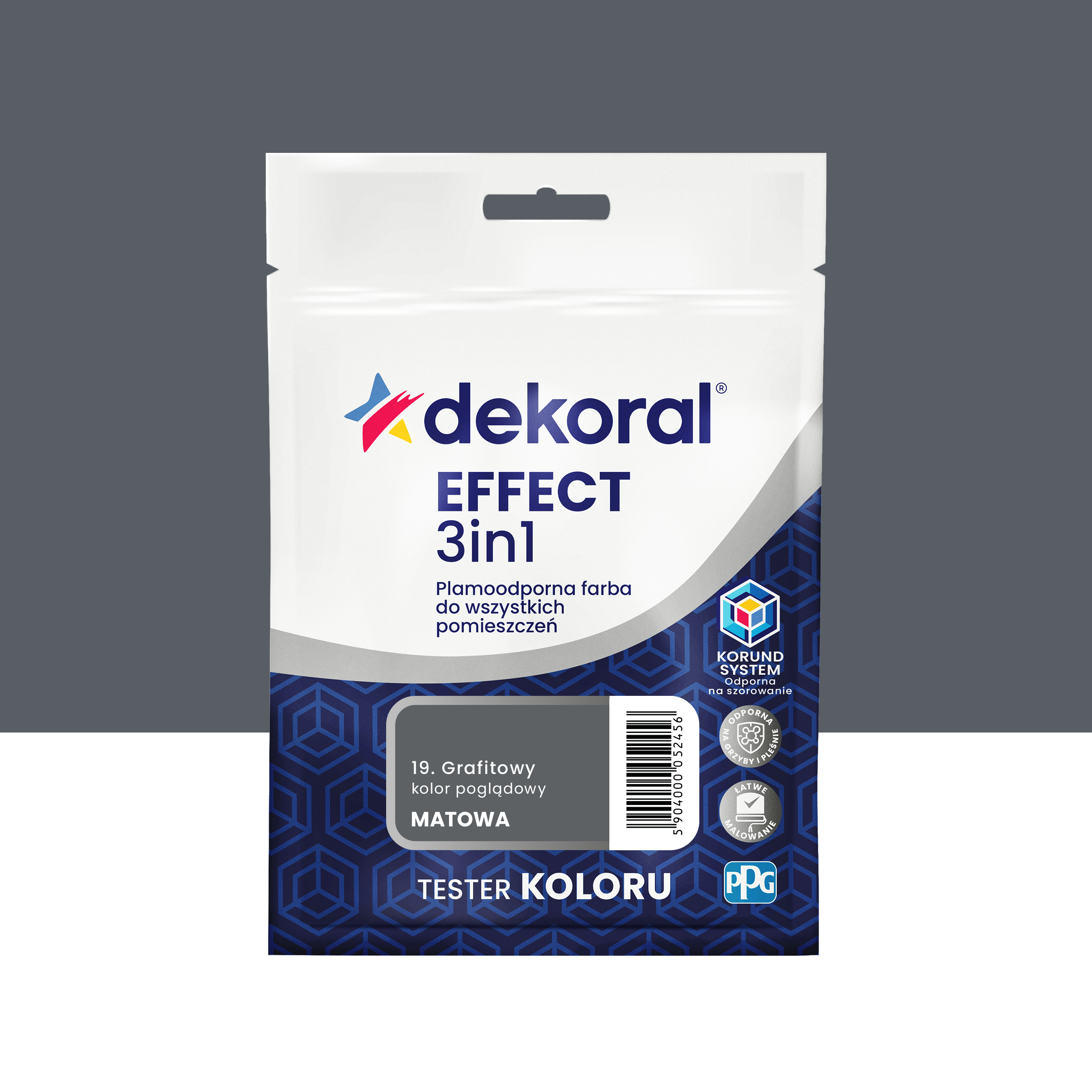 Tester farby Dekoral Efect 3w1 Grafitowy 40 ml
