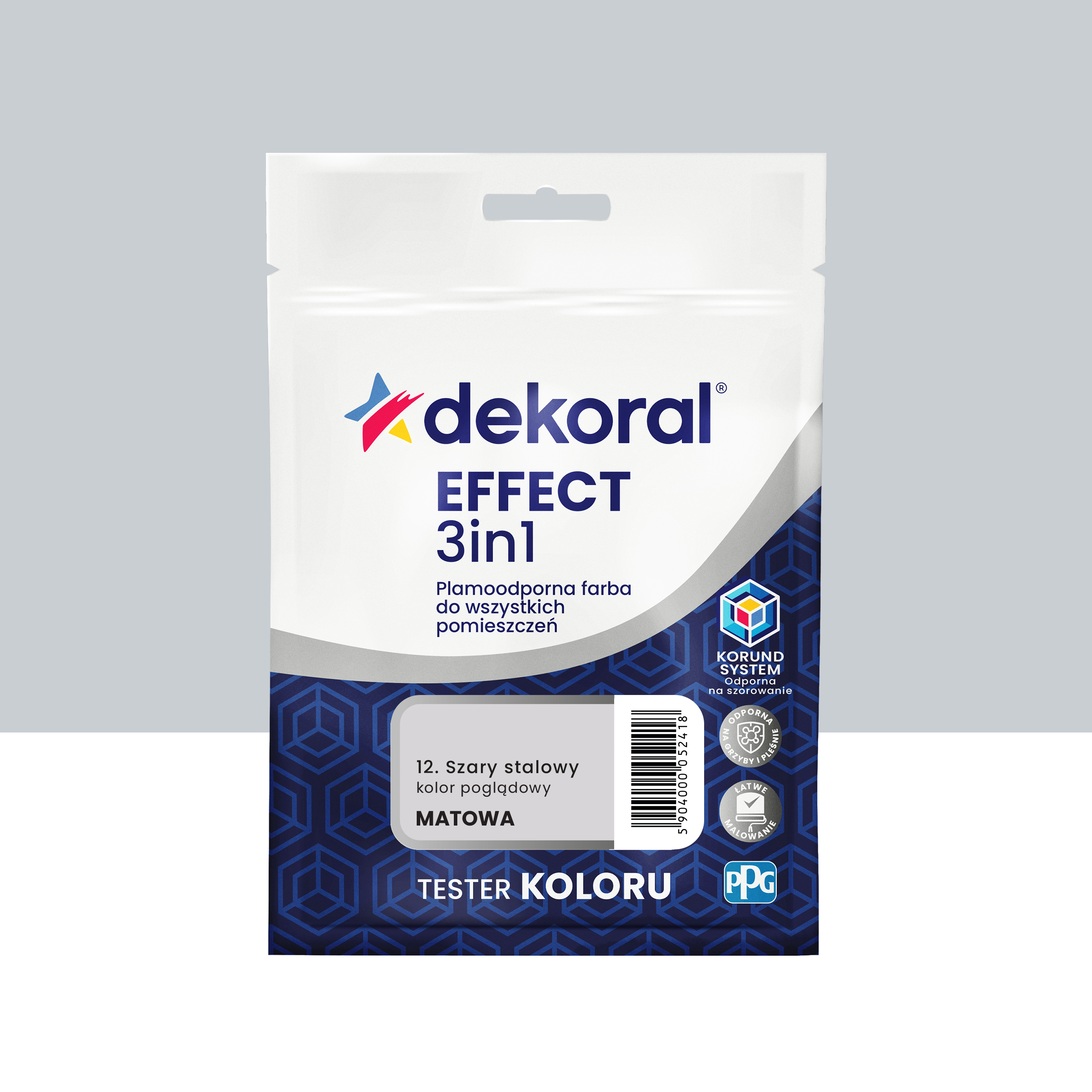 Tester farby Dekoral Effect 3w1 Szary stalowy 40 ml