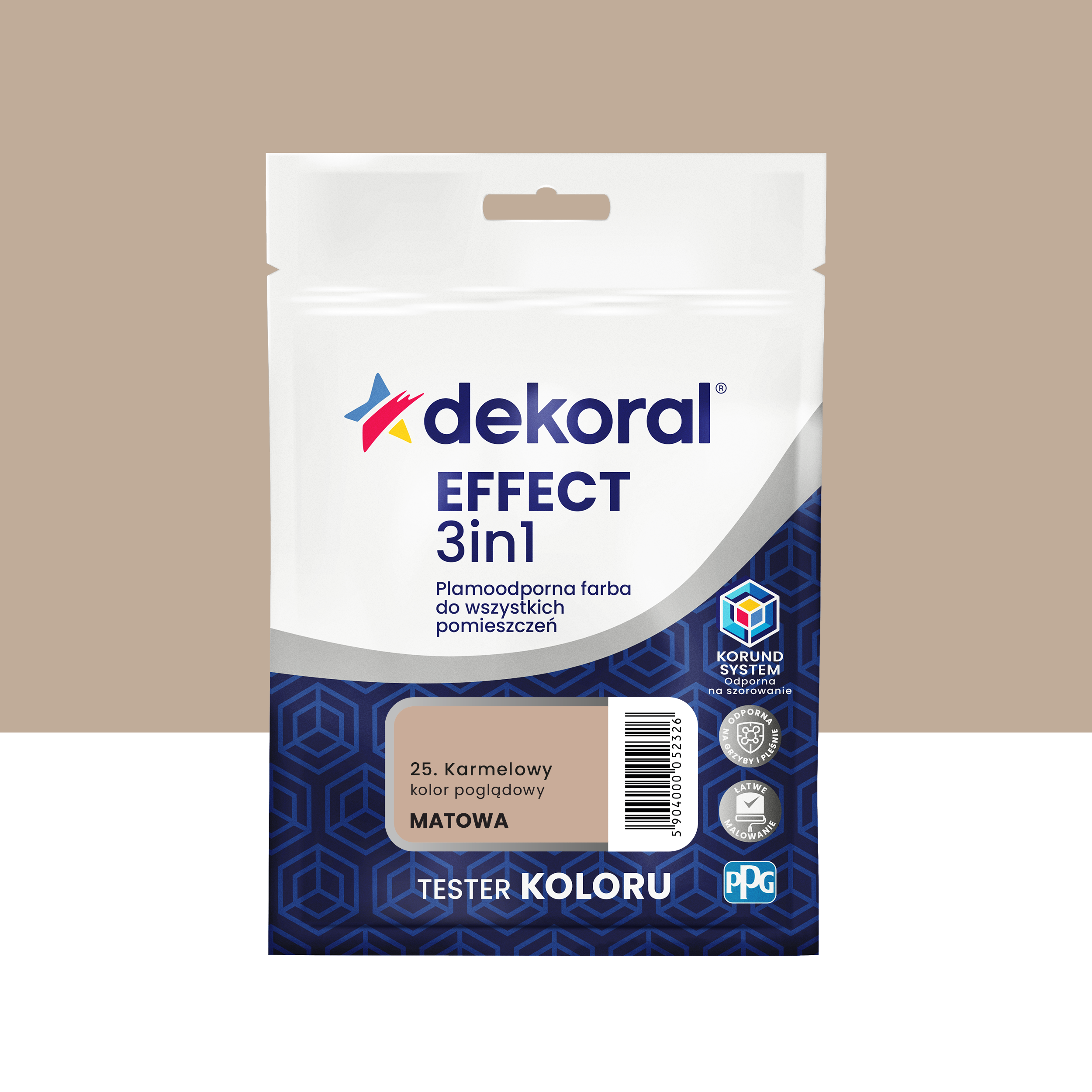 Tester farby Dekoral Efect 3w1 Karmelowy 40 ml