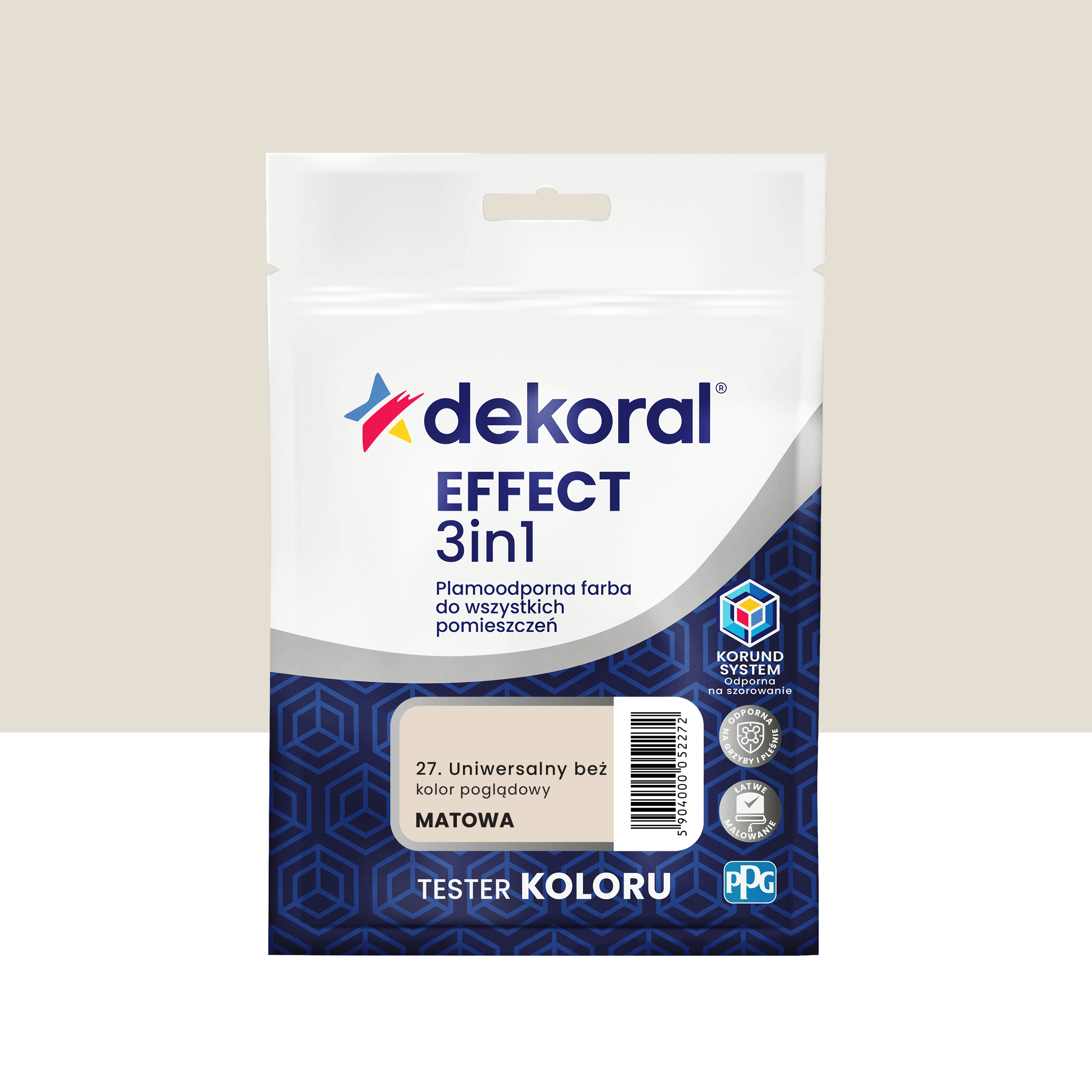 Tester farby Dekoral Efect 3w1 Uniwersalny beż 40 ml