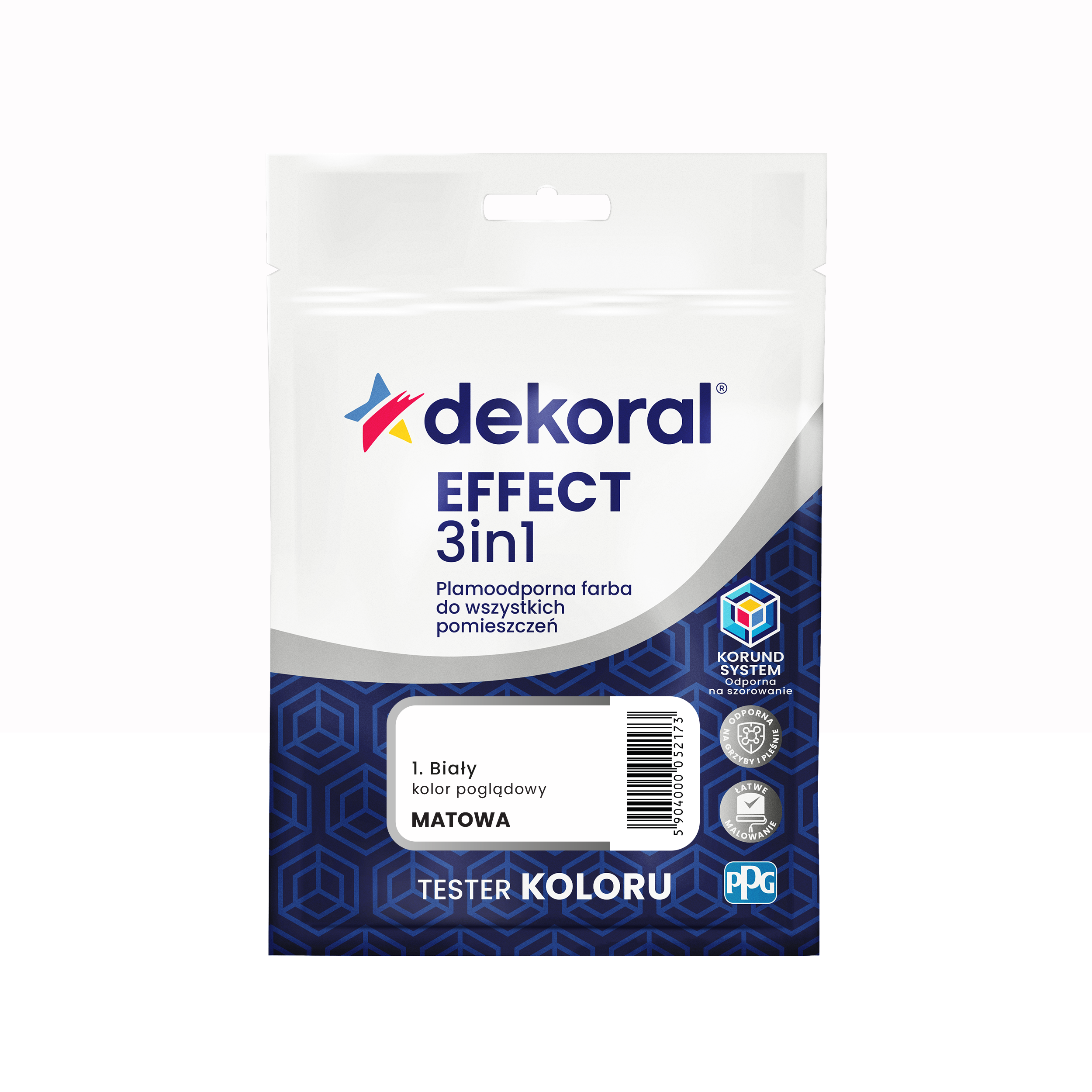 Tester farby Dekoral Effect 3w1 Biały 40 ml