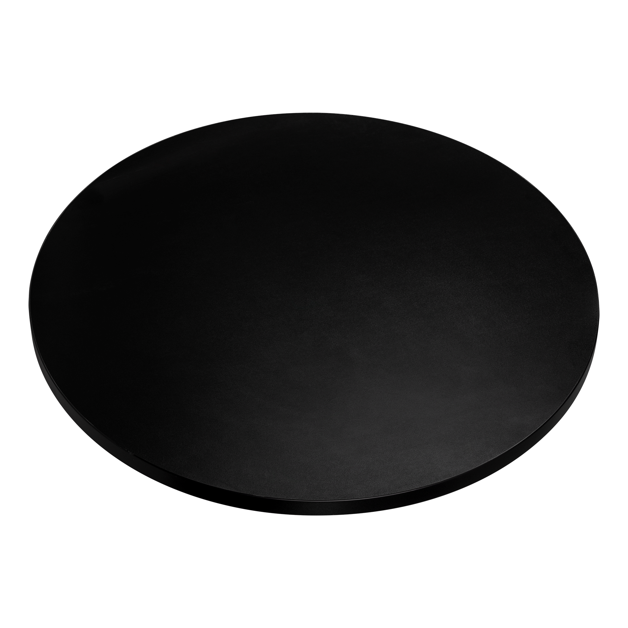 Blat do stolika laminowany okrągły czarny 68 cm Kolm