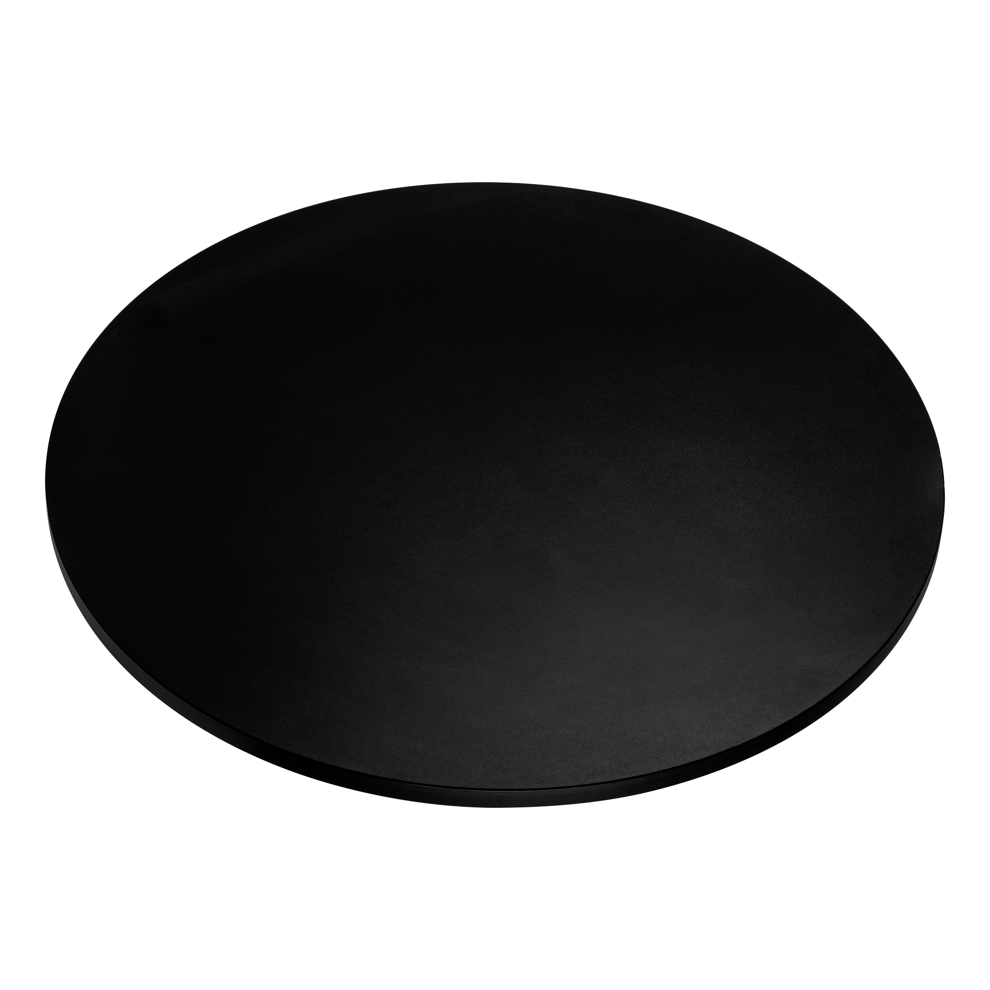 Blat do stolika laminowany okrągły czarny 90 cm Kolm