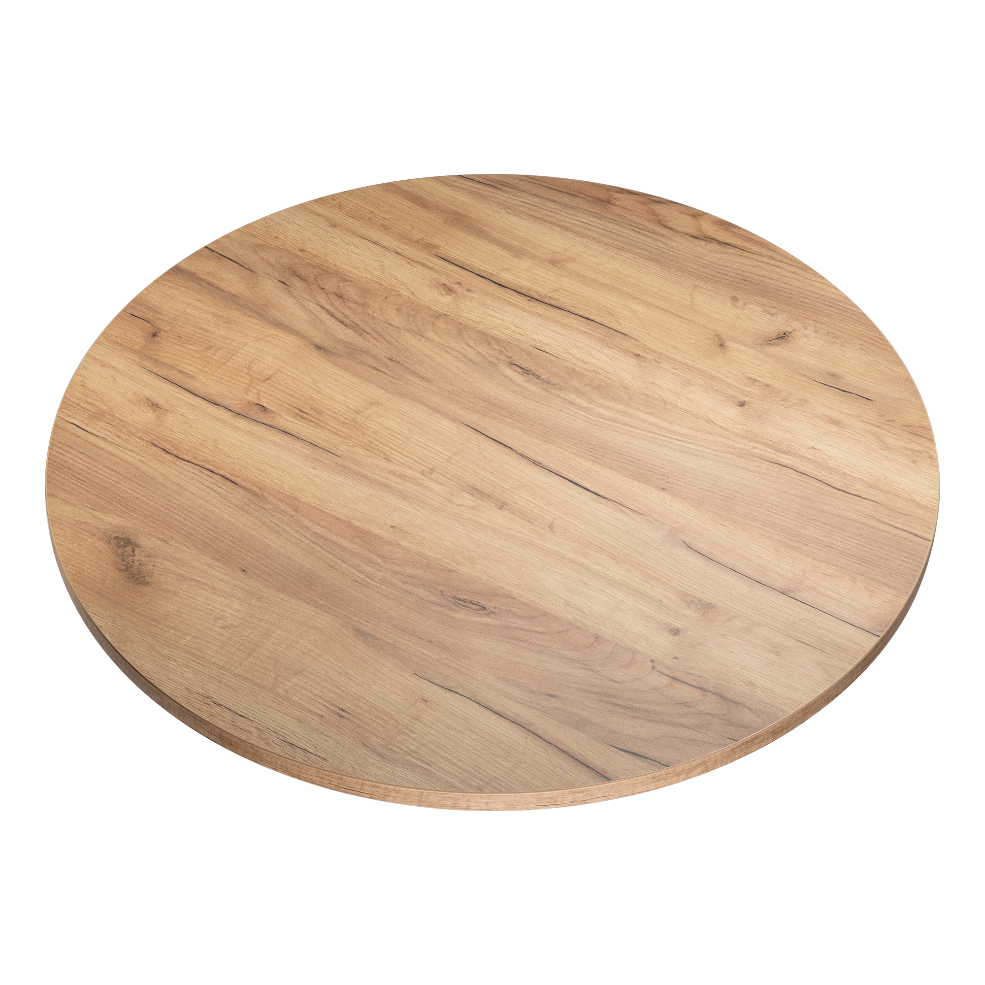 Blat do biurka stolika laminowany okrągły dąb craft 90 cm Kolm