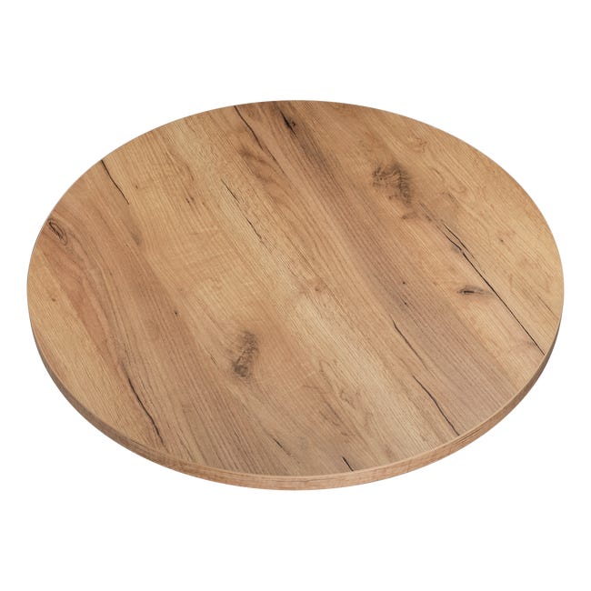 Blat do biurka stolika laminowany okragly dab craft 68 cm kolm 90749545