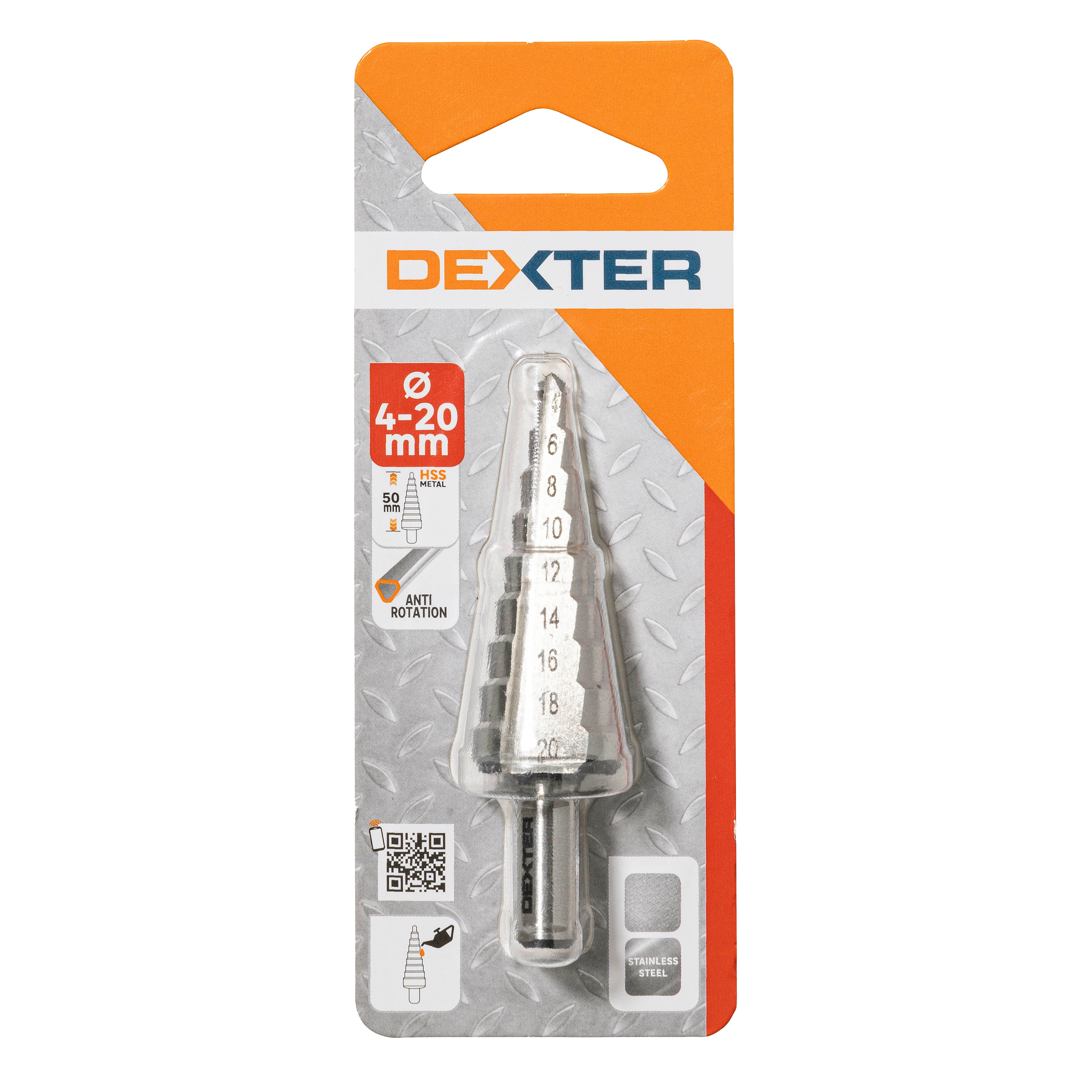 Wiertło stopniowe HSS 4 - 20 mm DEXTER - 7