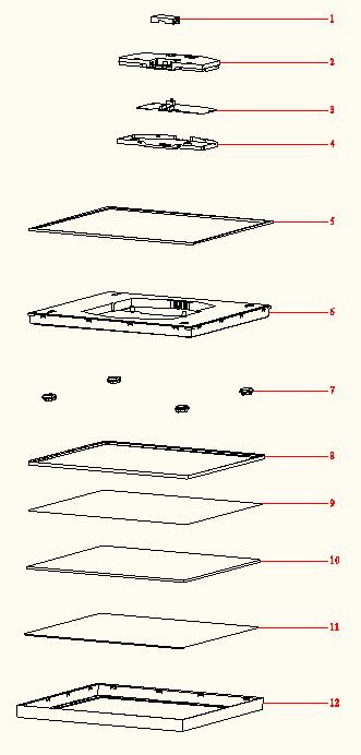 Oprawa LED Sanoa biała 30 cm IP44 Inspire - 12