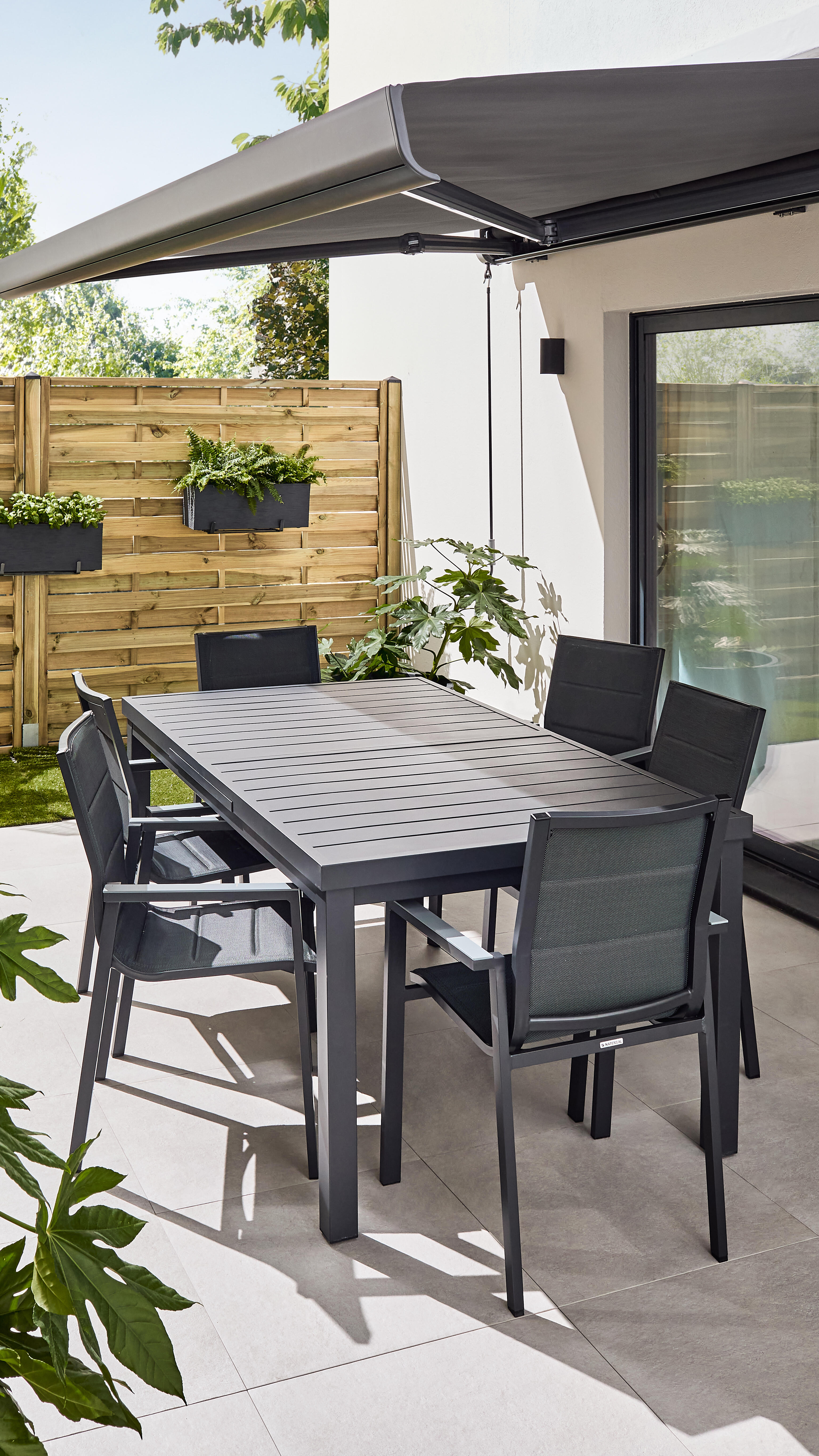 Table de jardin extensible 180/240 8 personnes Sanibel NATERIAL - 8