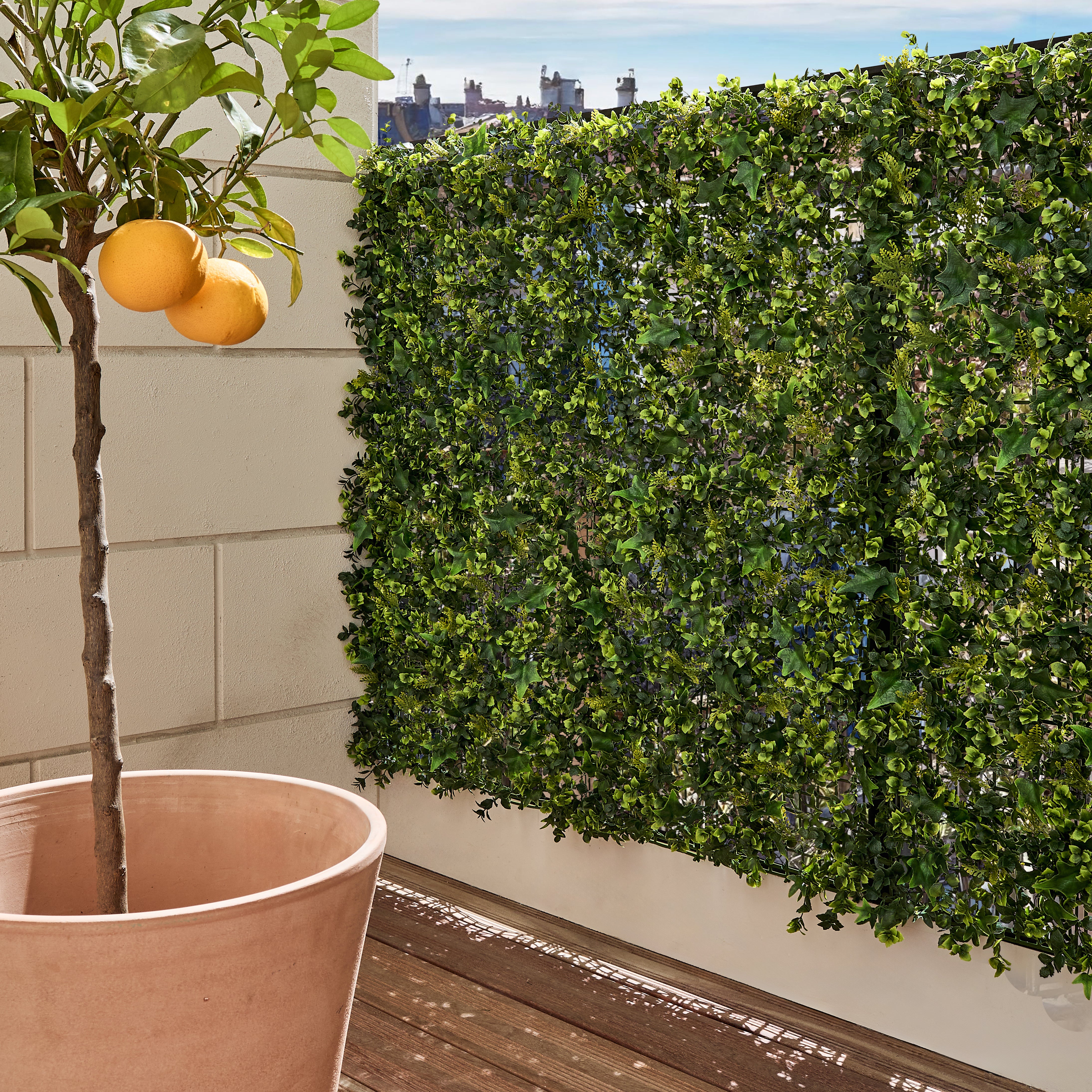 Mur végétal artificiel lierre, H.1 x L.1 m, FRANCE GREEN - 3