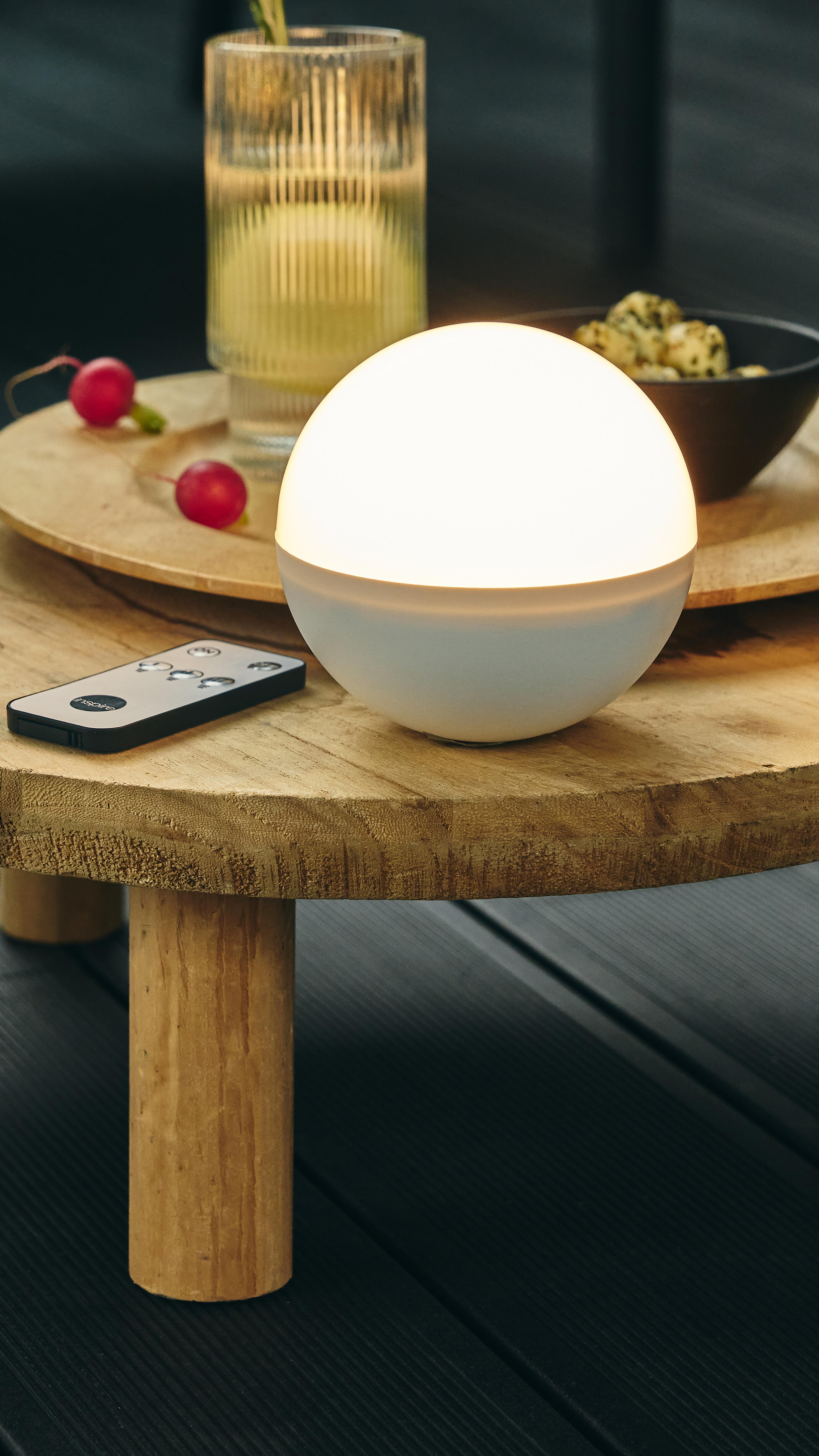 Candeeiro de exterior portátil usb led Caspe Inspire 1300LM IP54 11 cm branco - 16