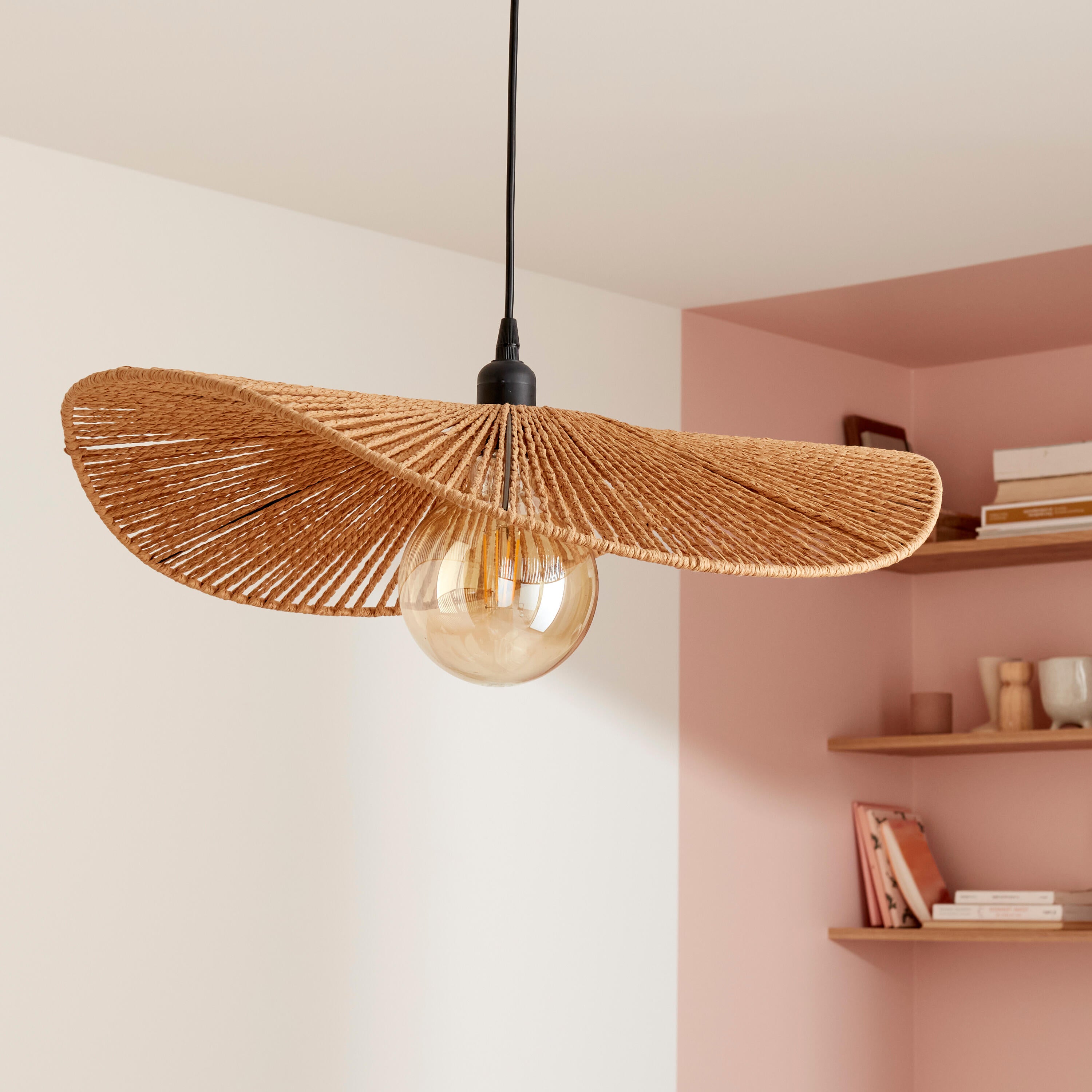 Suspensão leve sem fonte de luz E27 IP20 560MM aço bege SIRUELA - 9