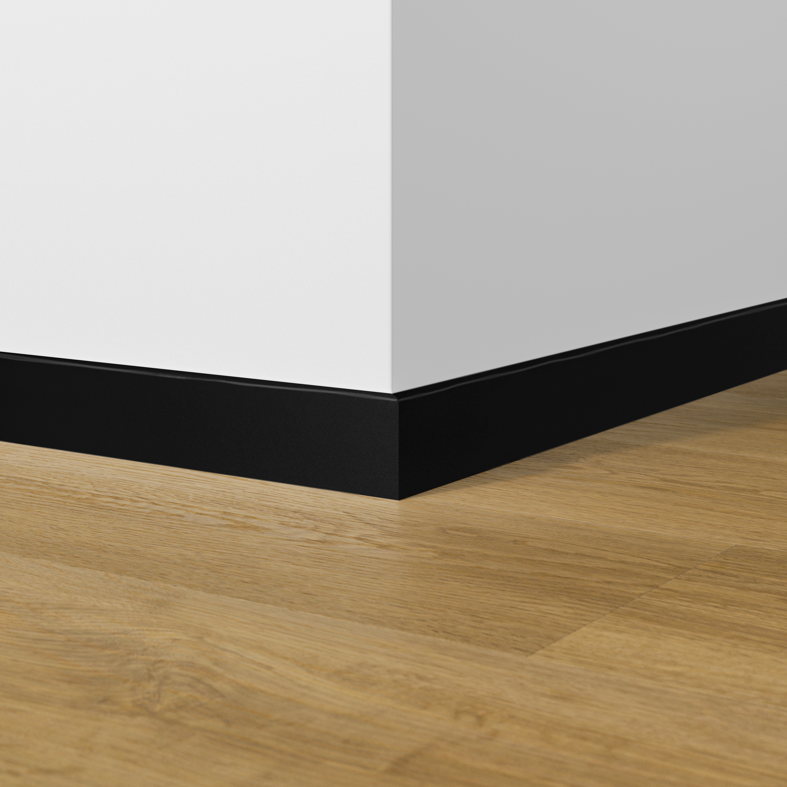 Rodapié de poliestireno negro de 240x8cm ARTENS - 2