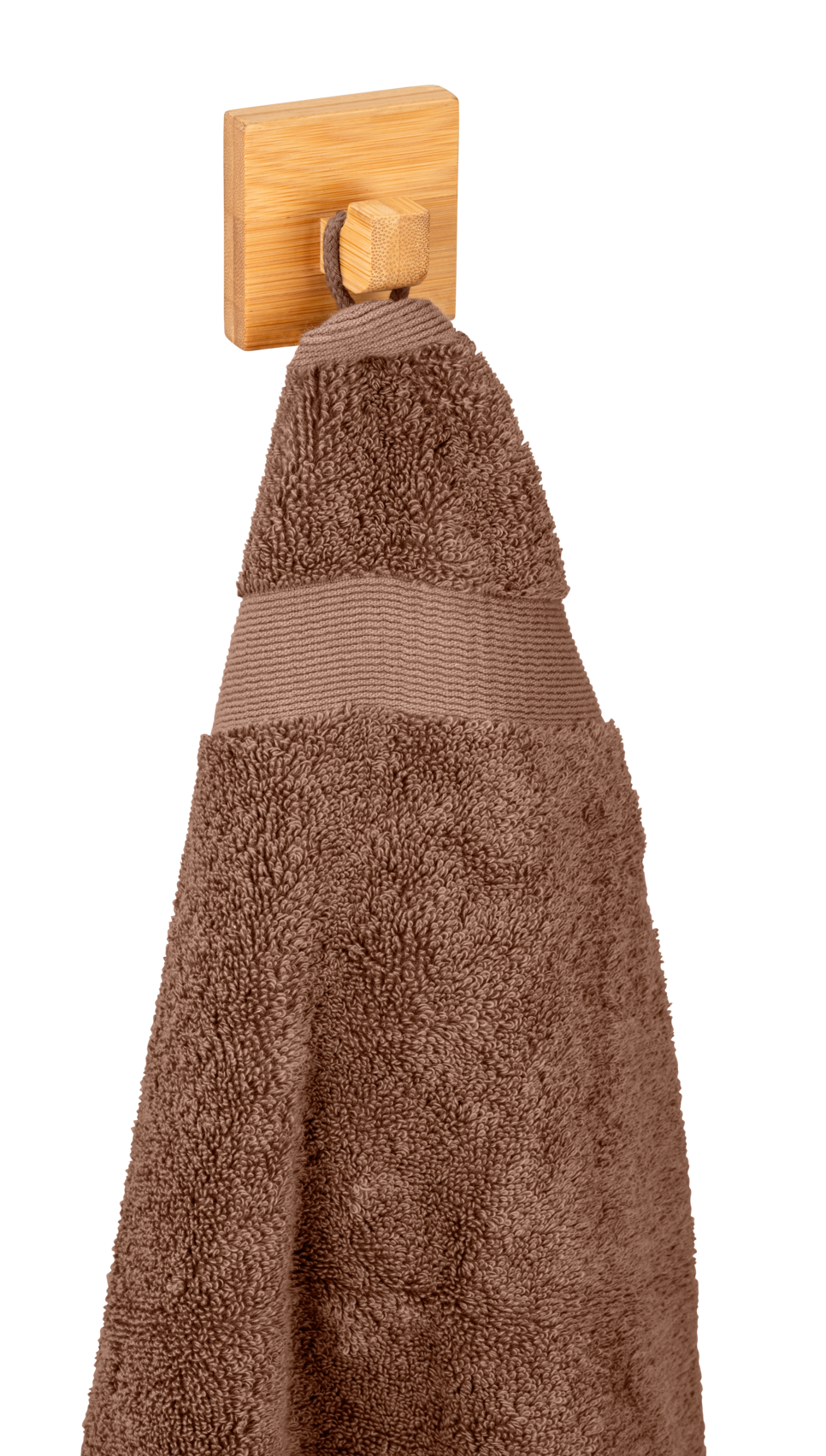 Percha/perchero Inbara bambú marrón  con 1 gancho - 5