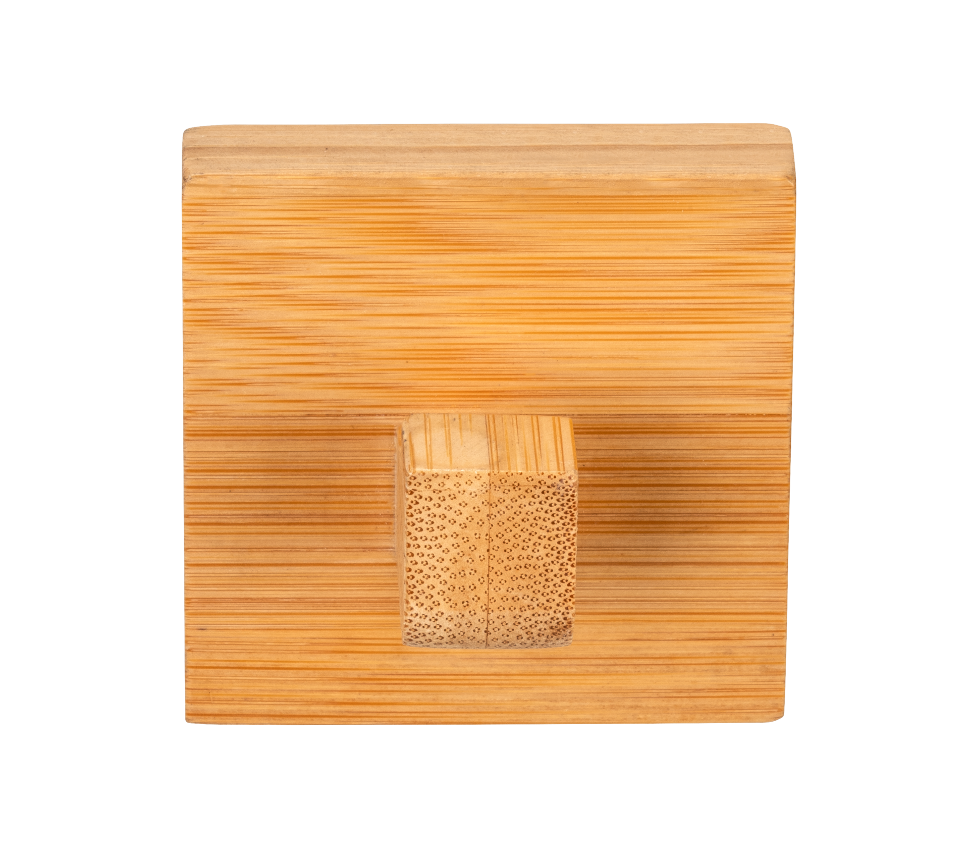 Percha/perchero Inbara bambú marrón  con 1 gancho - 2