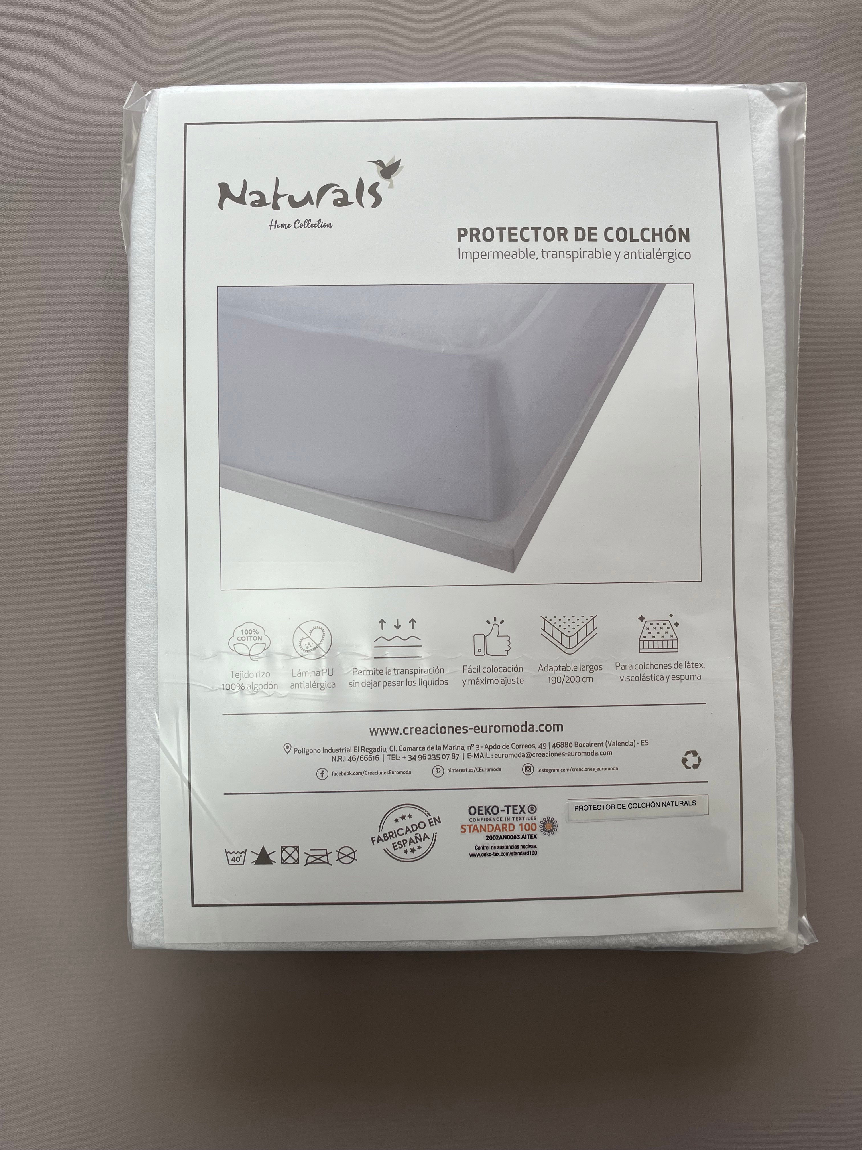 Protector de colchón impermeable  para cama de 150 cm - 3