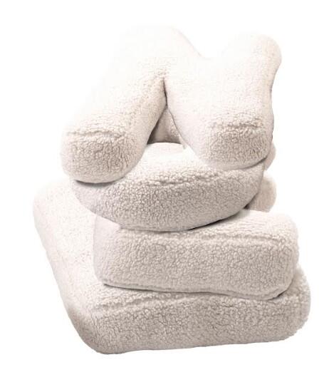 Lot de 4 coussins lettre noël, blanc l.27 cm x L.36 cm - 2