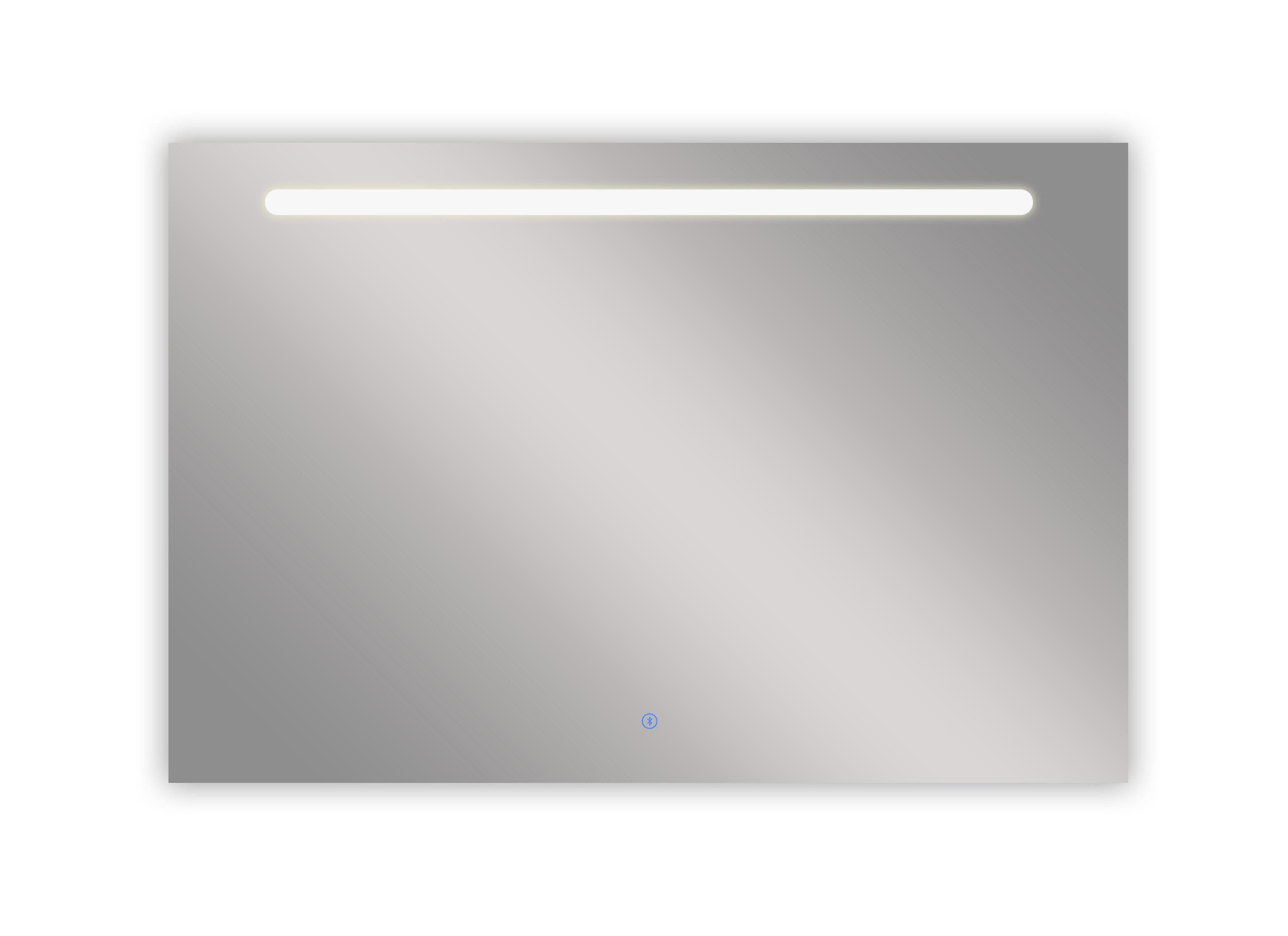 Espejo de baño con luz LED Push táctil, altavoz, , bluetooth, 100x80cm - 2