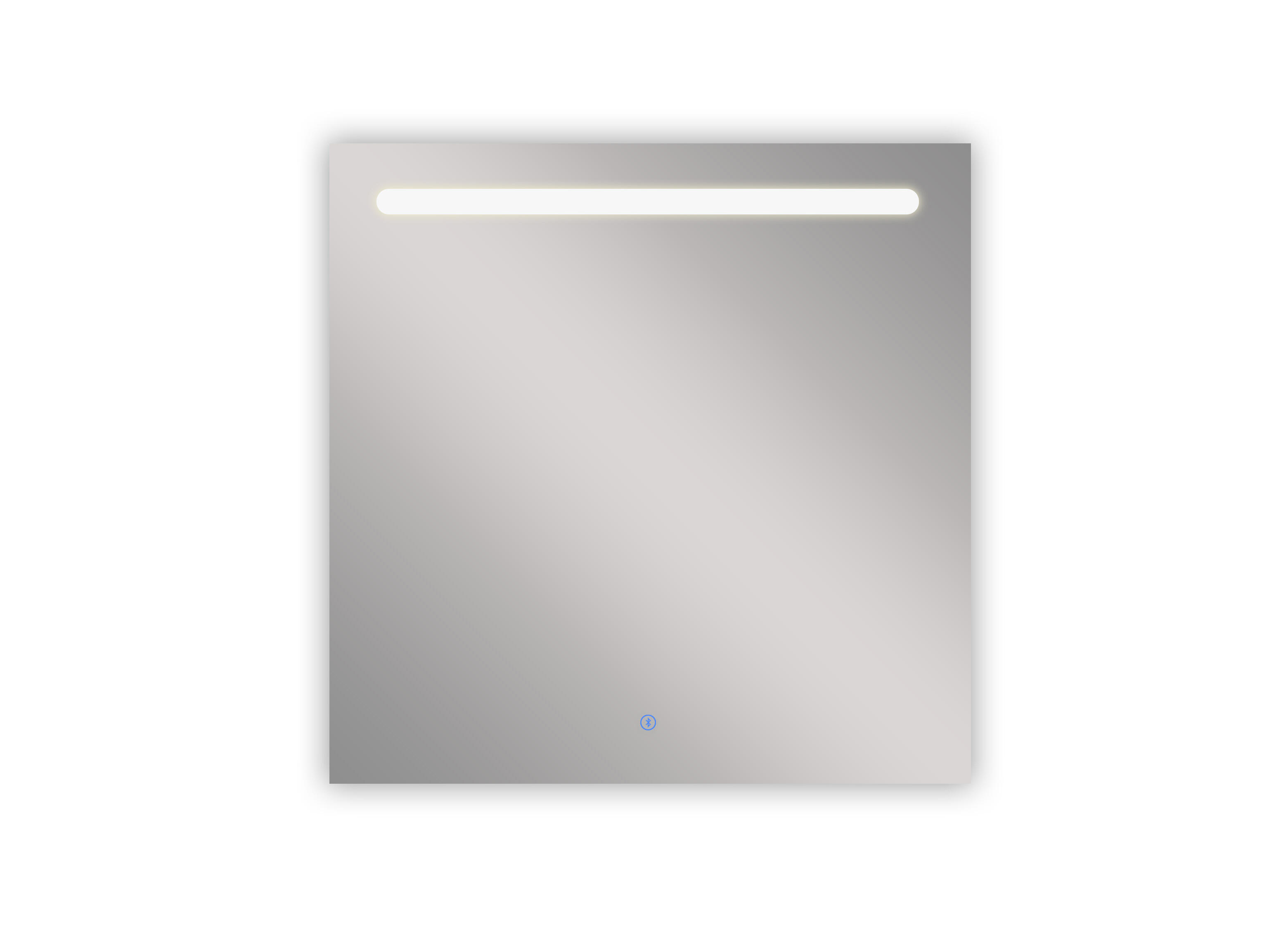 Espejo de baño con luz led , táctil, bluetooth 80x80cm