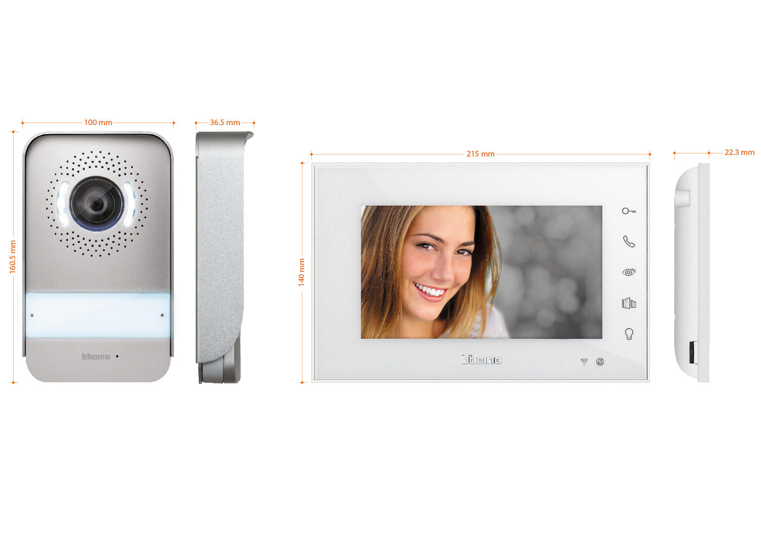 Videocitofono WiFi connesso BTICINO Easykit 310914 2 fili LCD 7