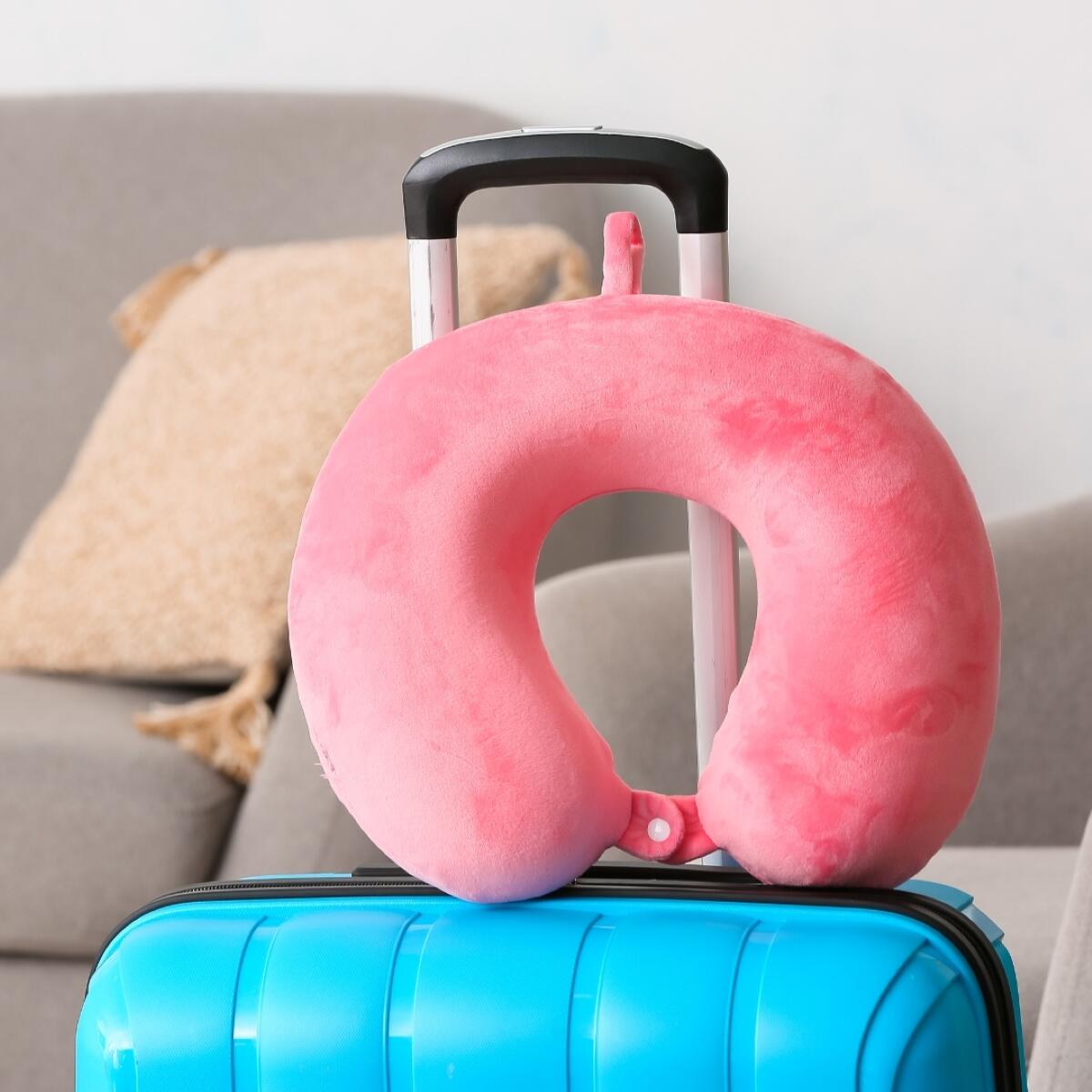 Cuscino Da Viaggio Memory Foam Per Collo – Morbido E Confortevole Per Aereo, Treno E Auto, Sostegno Ergonomico