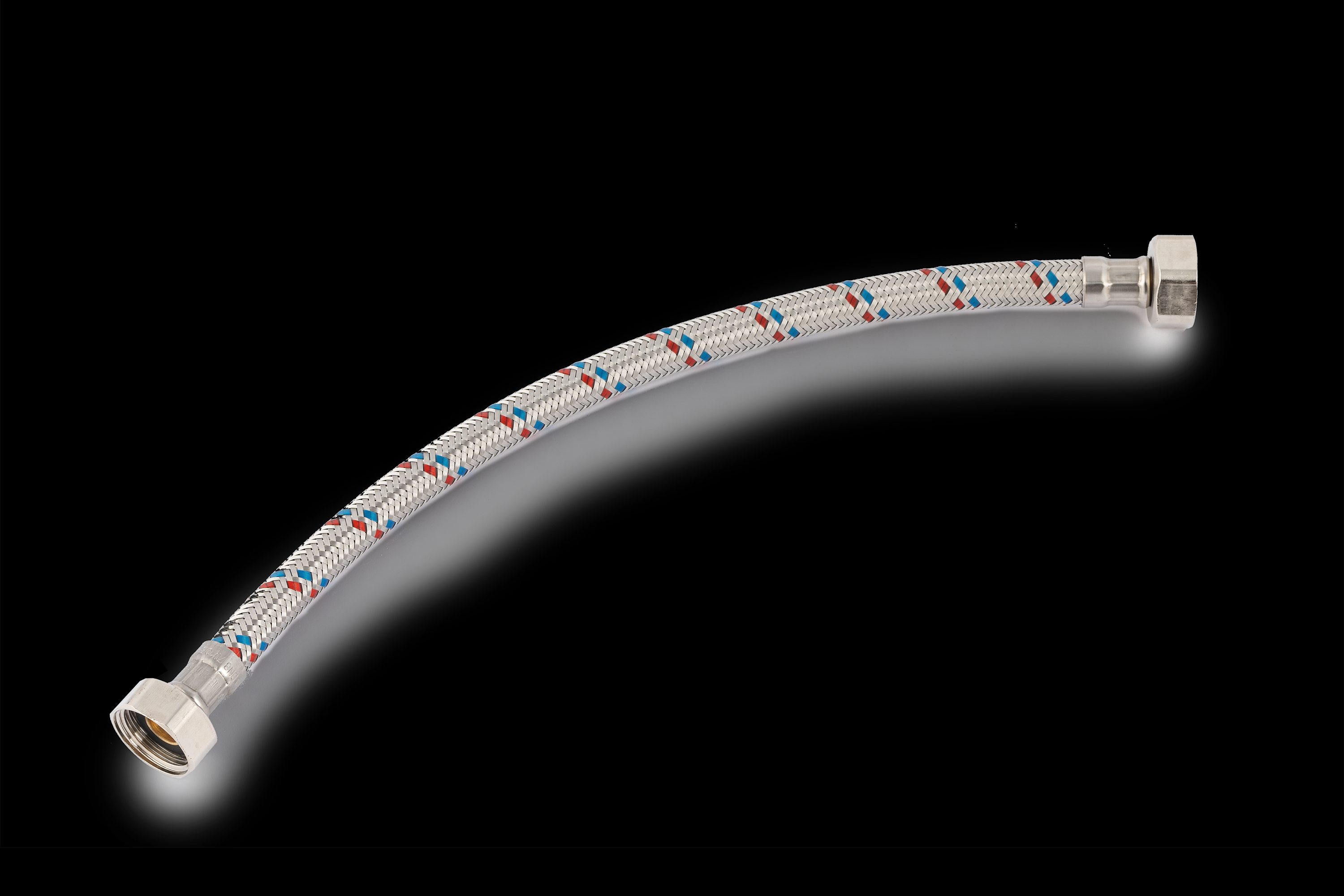 Latiguillo 30 cm h3/8-h1/2 dn8 inox - 2