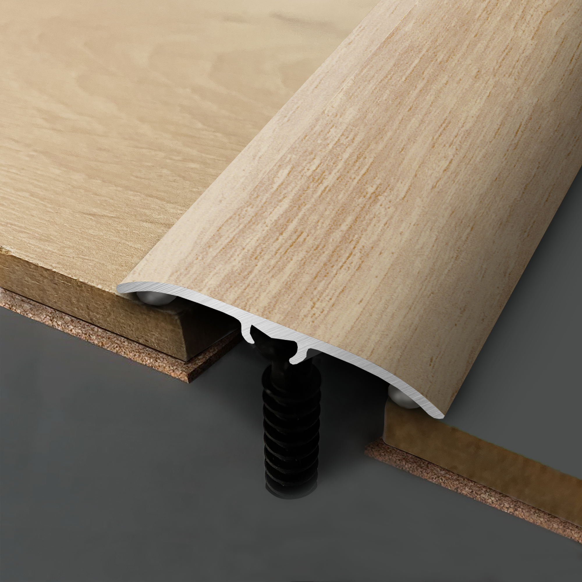 Perfil de acabado 4 en 1 de aluminio color madera beige 1660x37 mm ARTENS BG215 - 5
