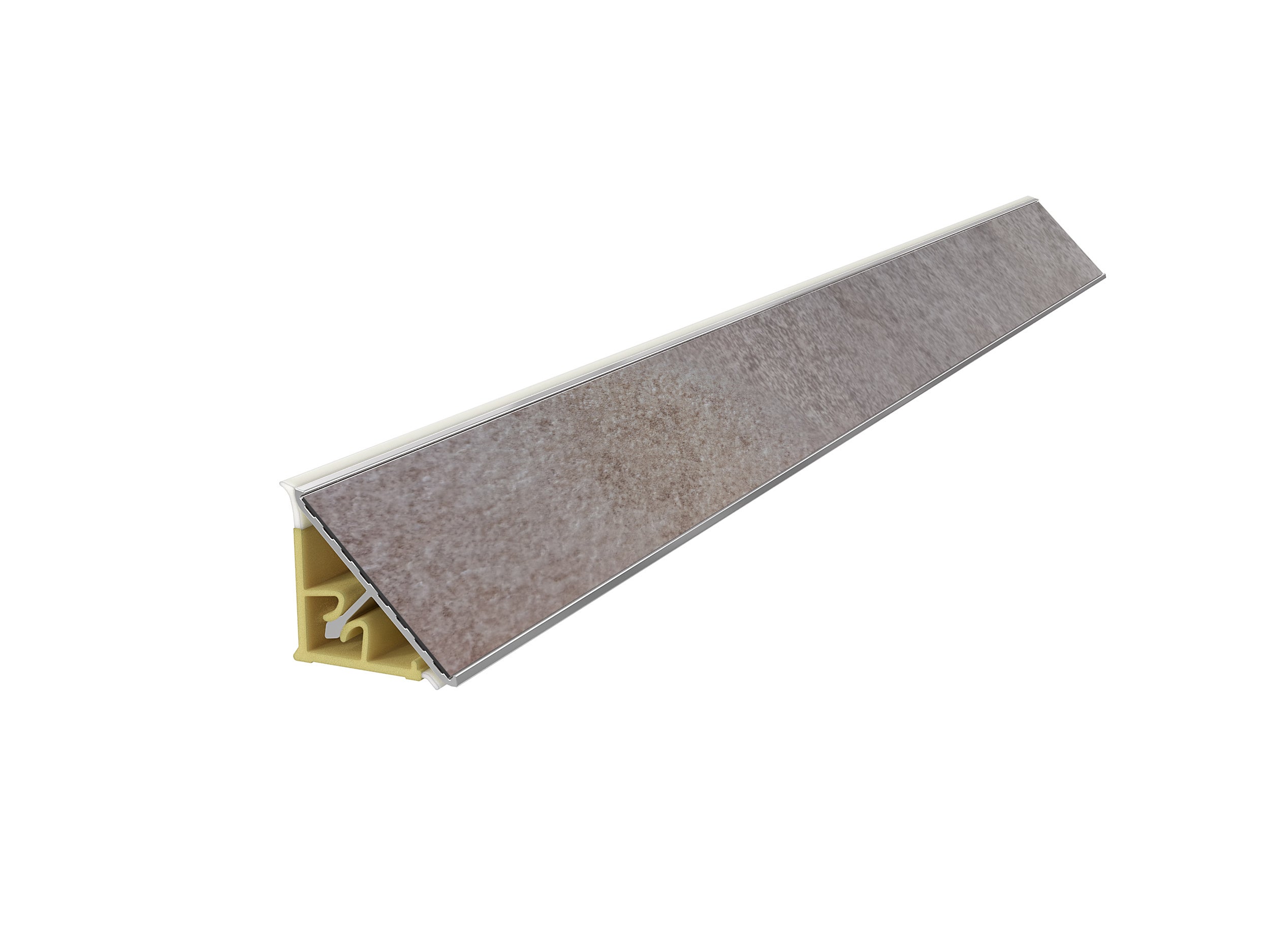Alzatina Cuma Light grigio L 300 cm x H 2.7 cm spessore 19 mm - 2