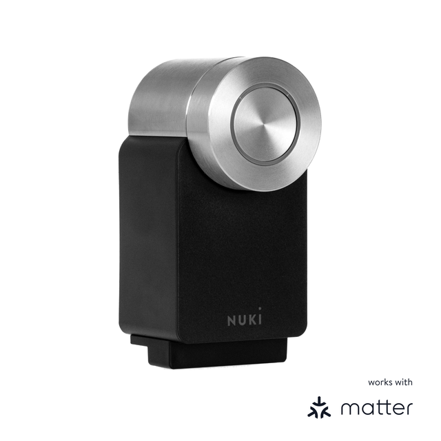 Serrure connectée NUKI Smart Lock Pro Black génération 4 noir wifi intégré