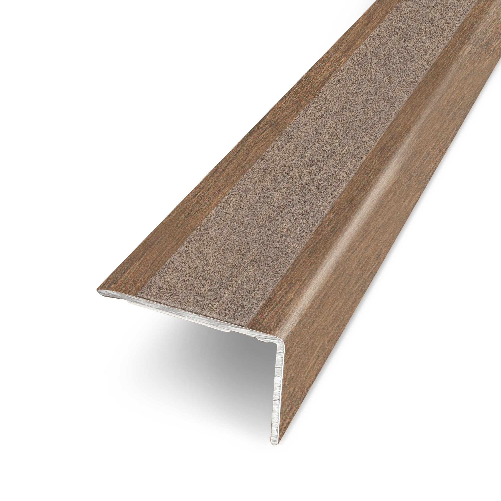 Mamperlán de aluminio efecto madera oscura 35x25x950 mm osc425 artens