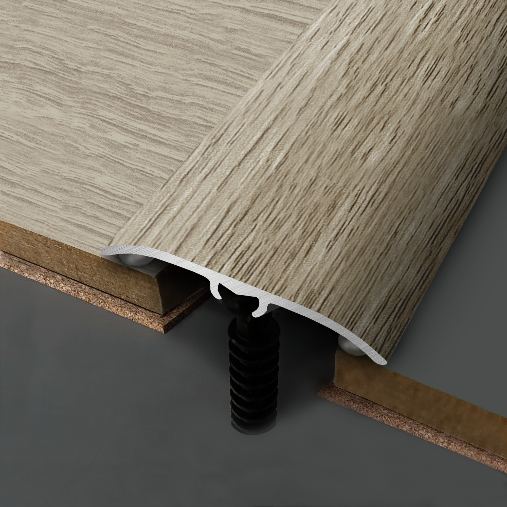 Perfil de acabado 4 en 1 de aluminio color madera gris 166 cm ARTENS GR130 - 5
