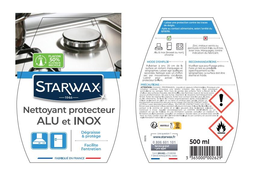 Nettoyant STARWAX Protection alu inox, 0.5L - 3