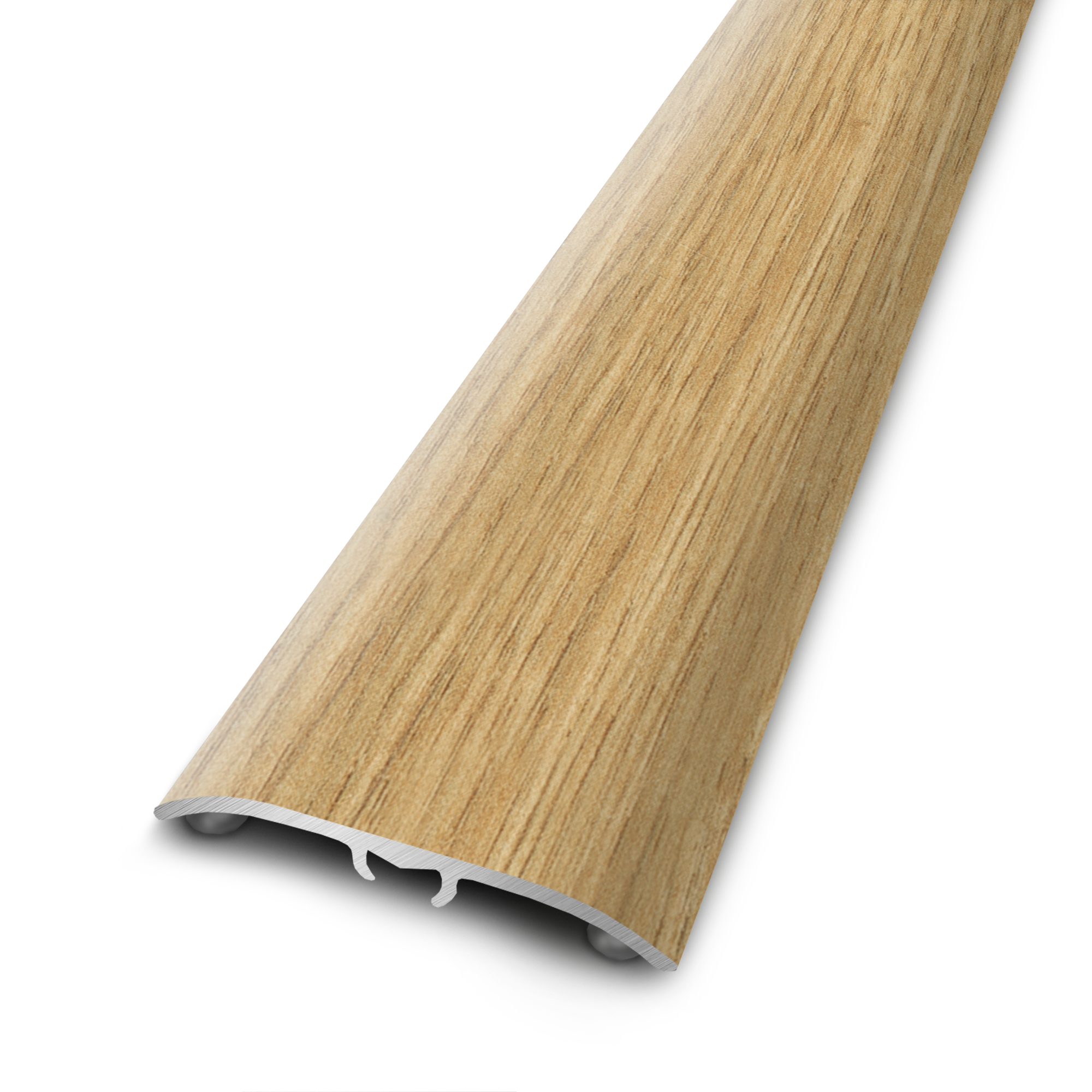 Perfil de acabado 4 en 1 aluminio color madera natural 1660x37 mm artens nat365